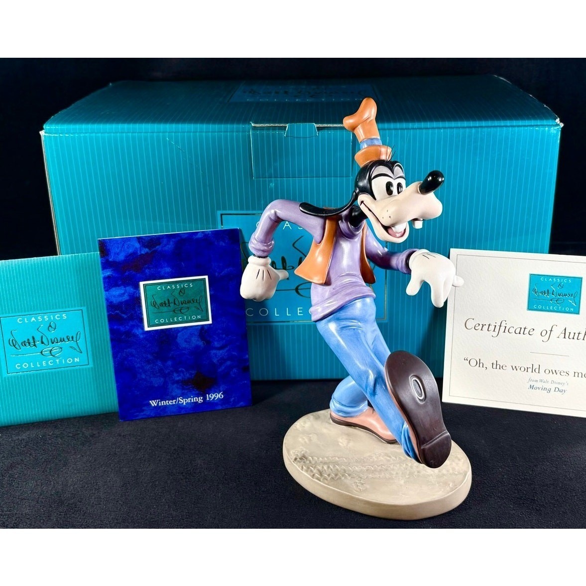 WDCC Goofy “Oh, The World Owes Me a Livin” MOVING DAY Film Animators Choice 1997