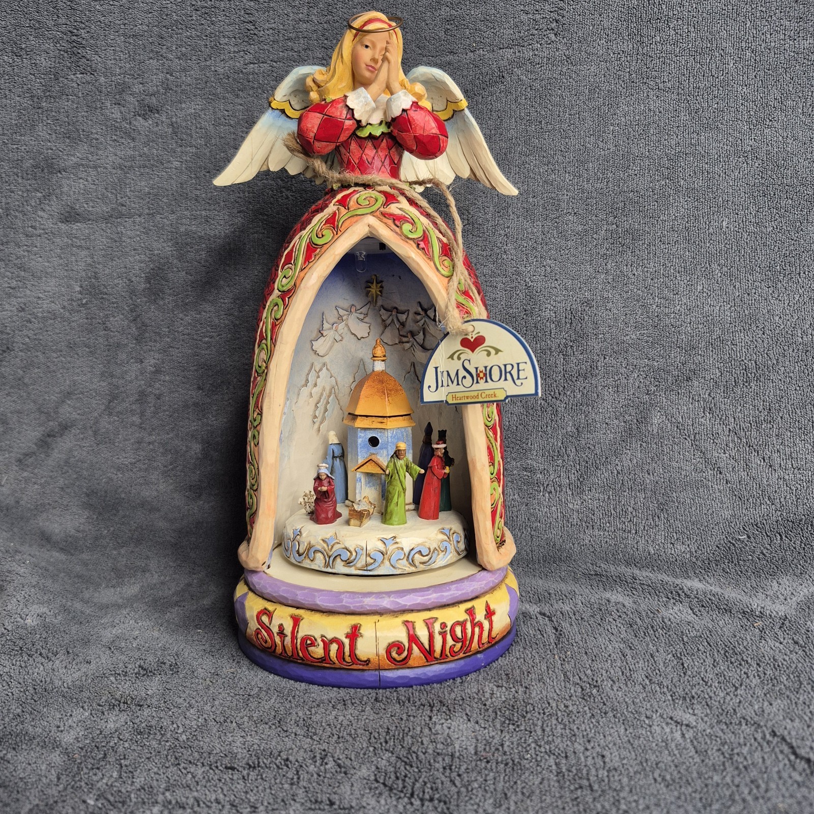 Jim Shore Silent Night Angel Nativity Scene, Music Box Light Doesnt Work
