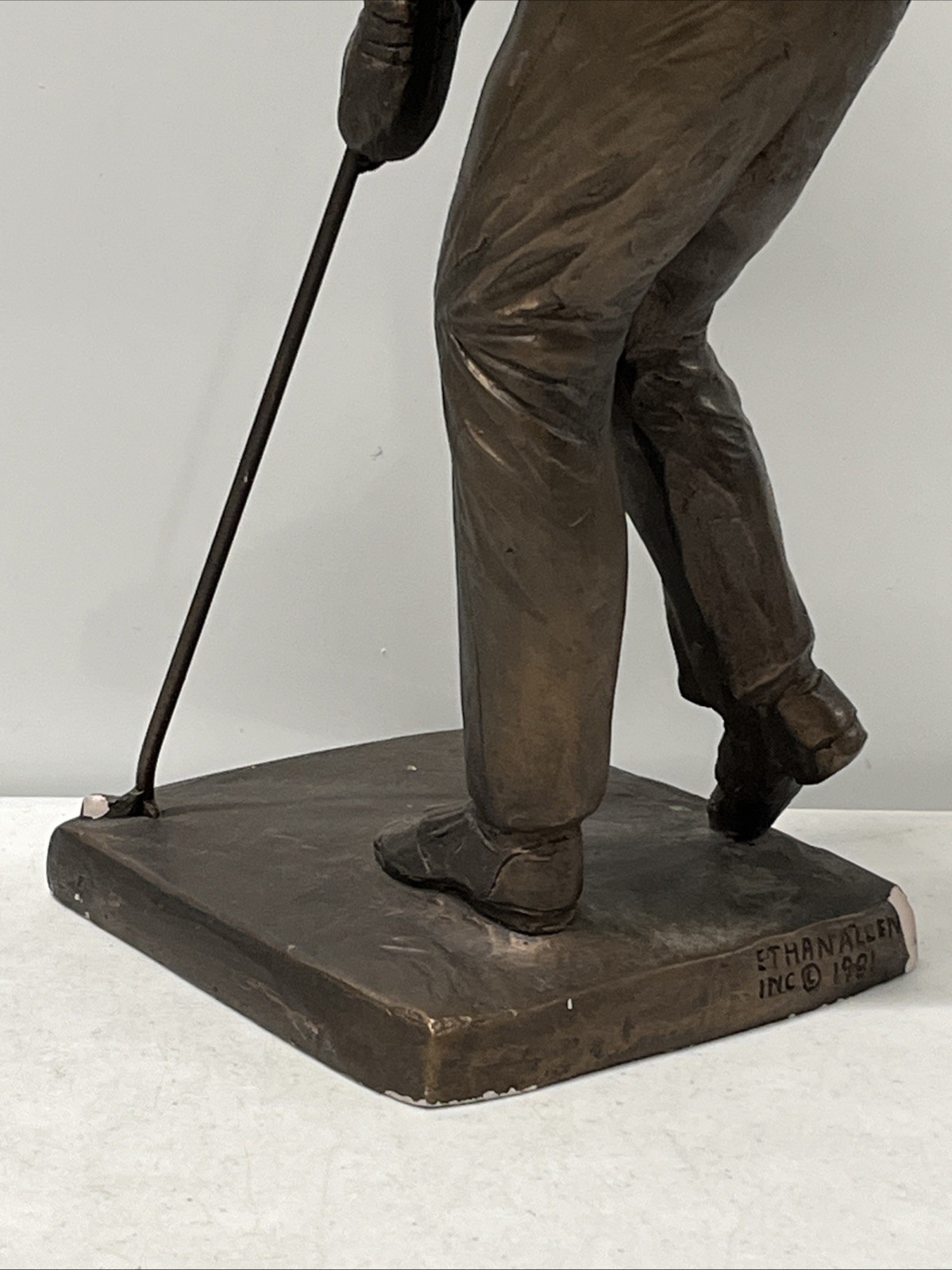 Ethan Allen Inc.1981 Golfer Figurine 15.5”