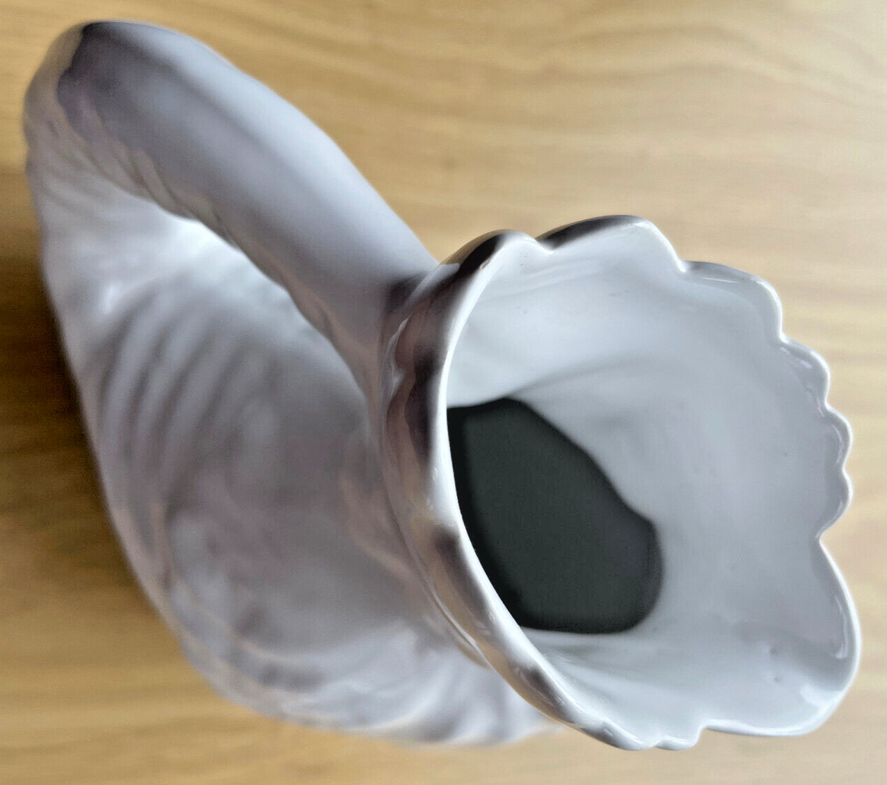 White Rooster ceramic pitcher 7.5 in.—by Jay Willfred, Andrea Sadek Portugal 🐓
