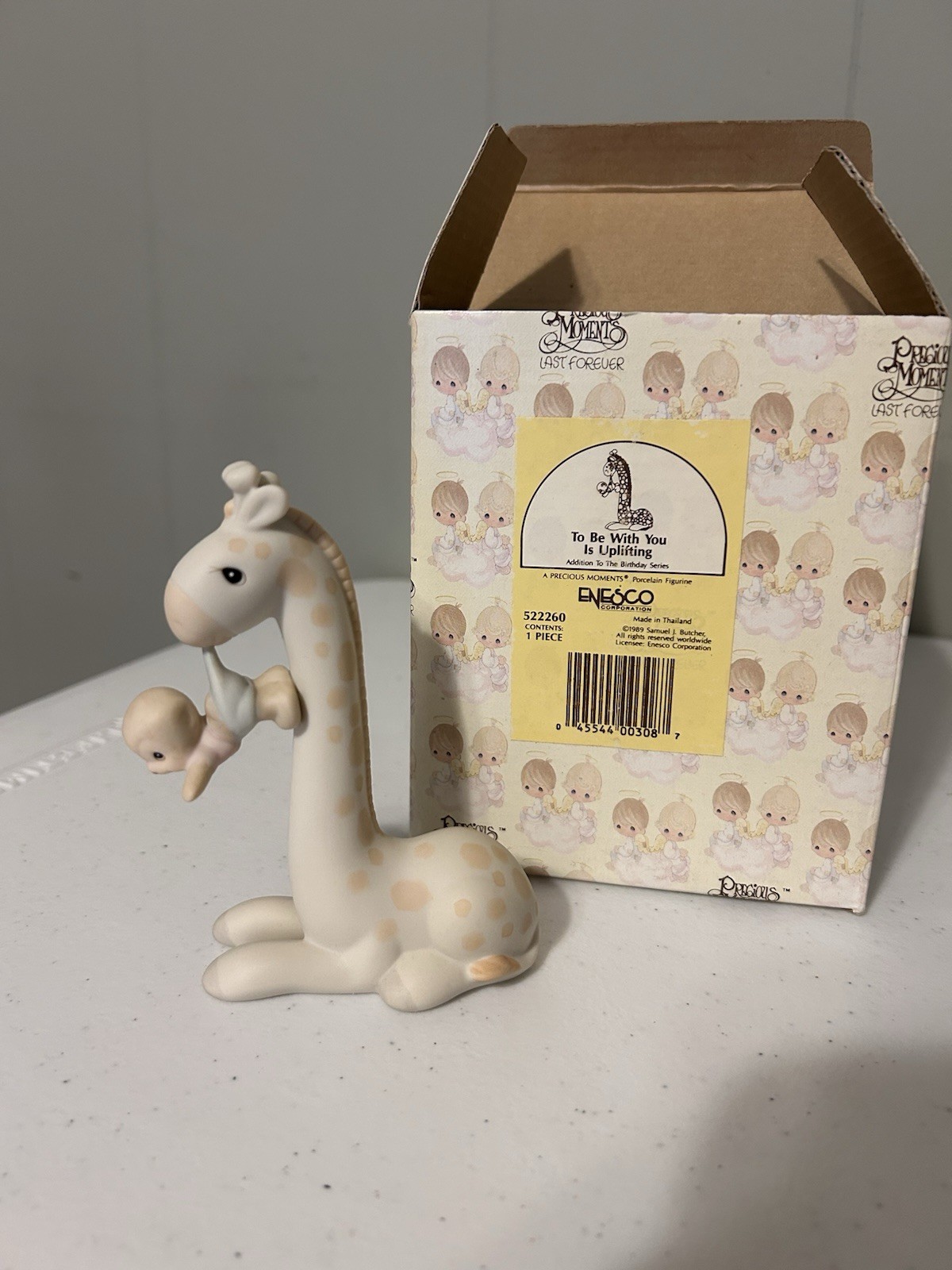 1989 Precious Moments “To Be With You Is Uplifting” Figurine 522260