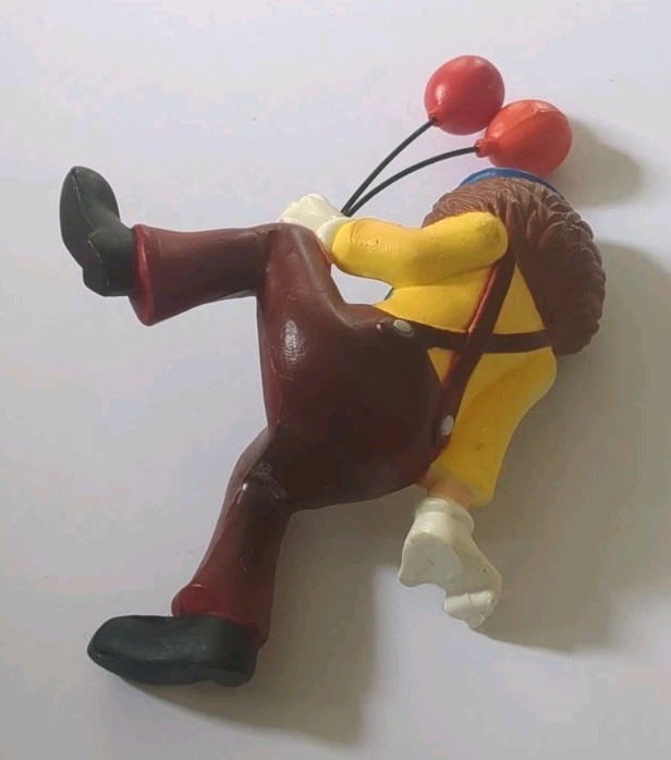 Vintage 1986 Enesco Shelf Sitting Clown w/ Balloons Designed Giftware Hong Kong