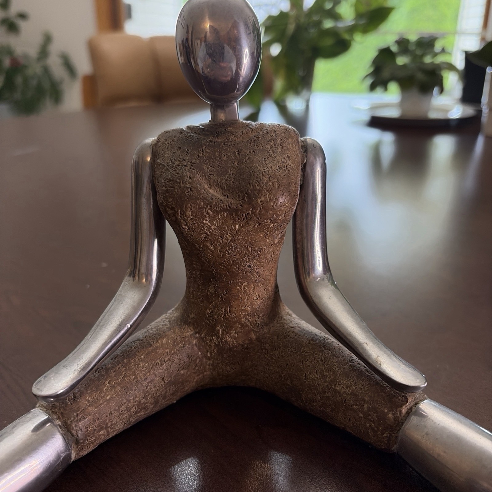 Mid Century Modern Stylized Chrome Mannequin Figurine