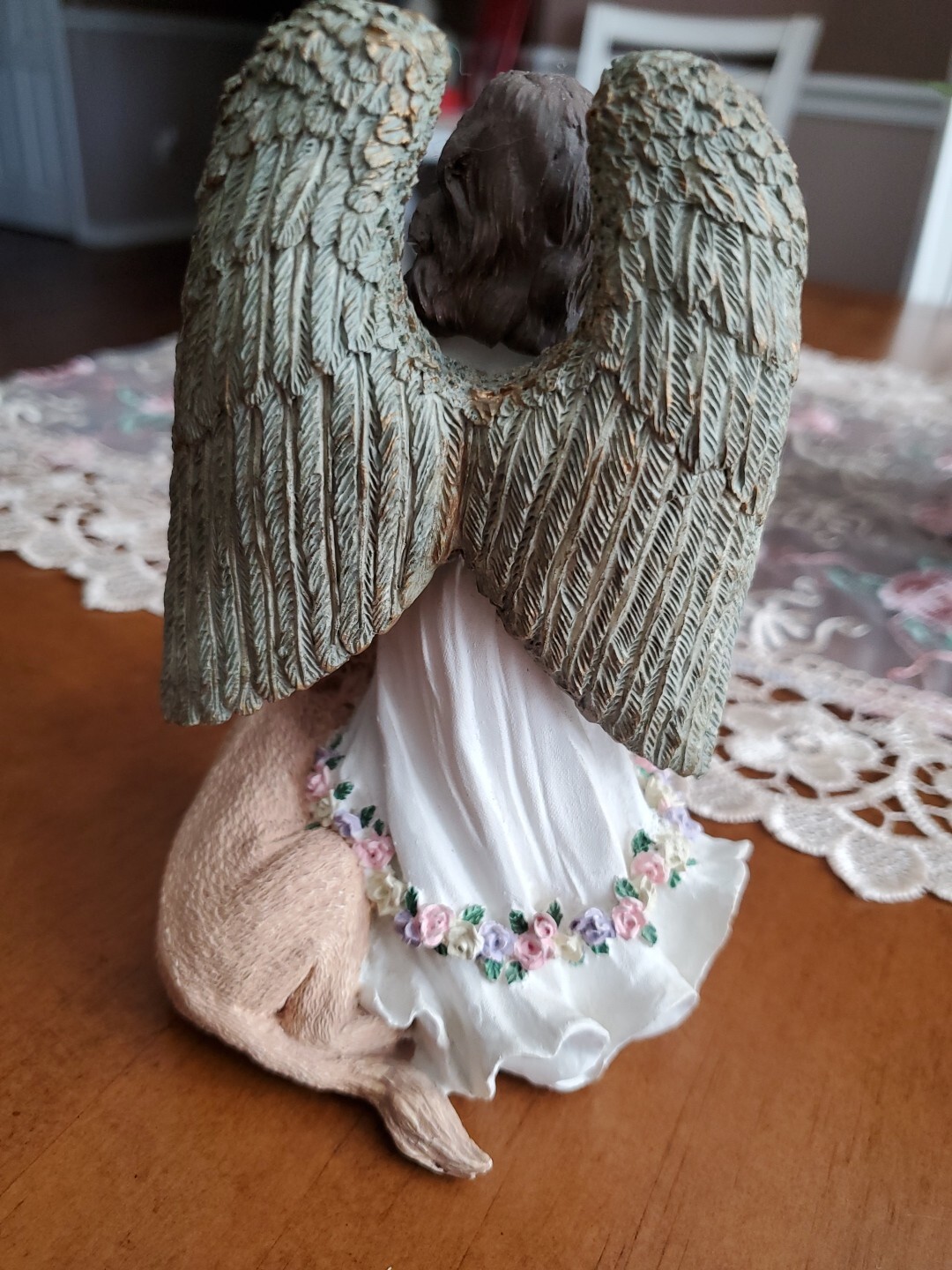 Christmas Main Street Angel & Lion Figurine Peaceful Kingdom Collection