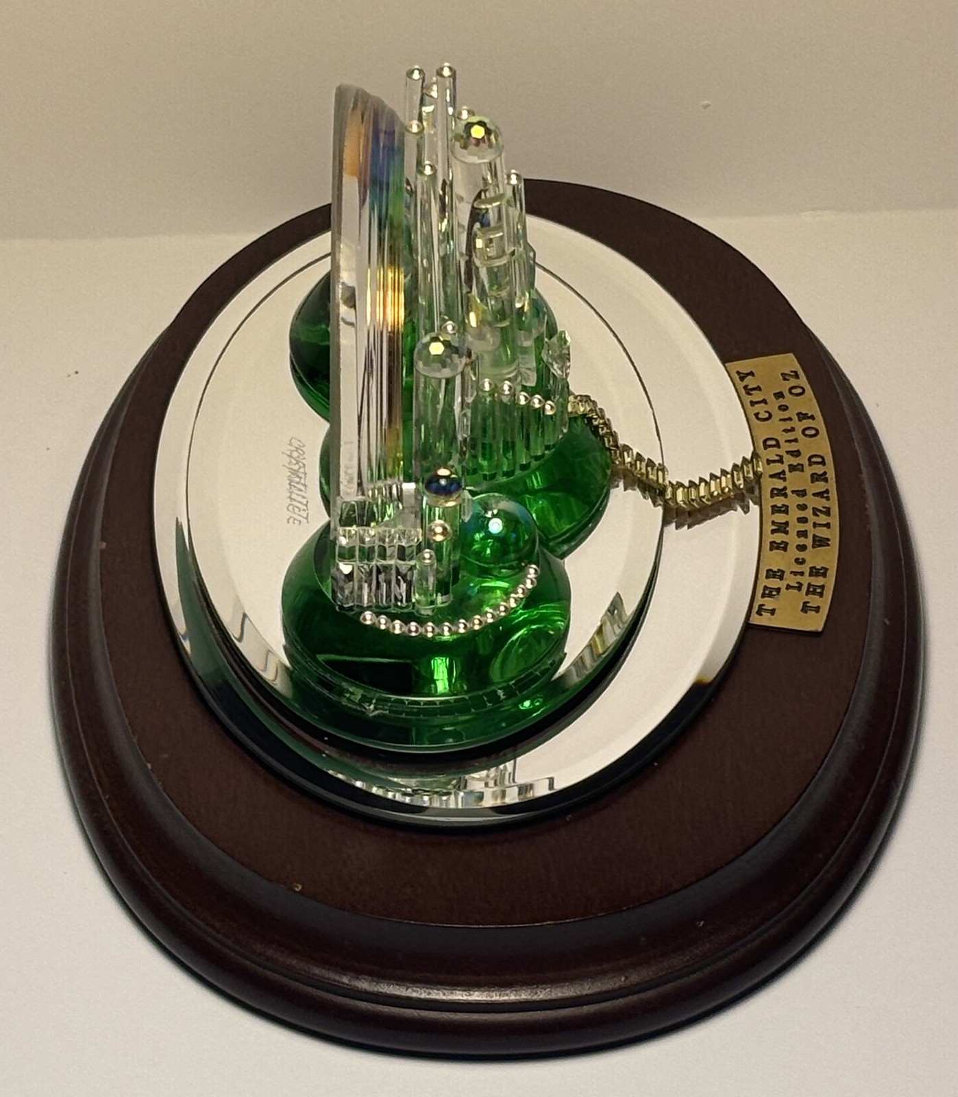 Rare Wizard of Oz “The Emerald City” Glass Sculpture by Crystallite Limited