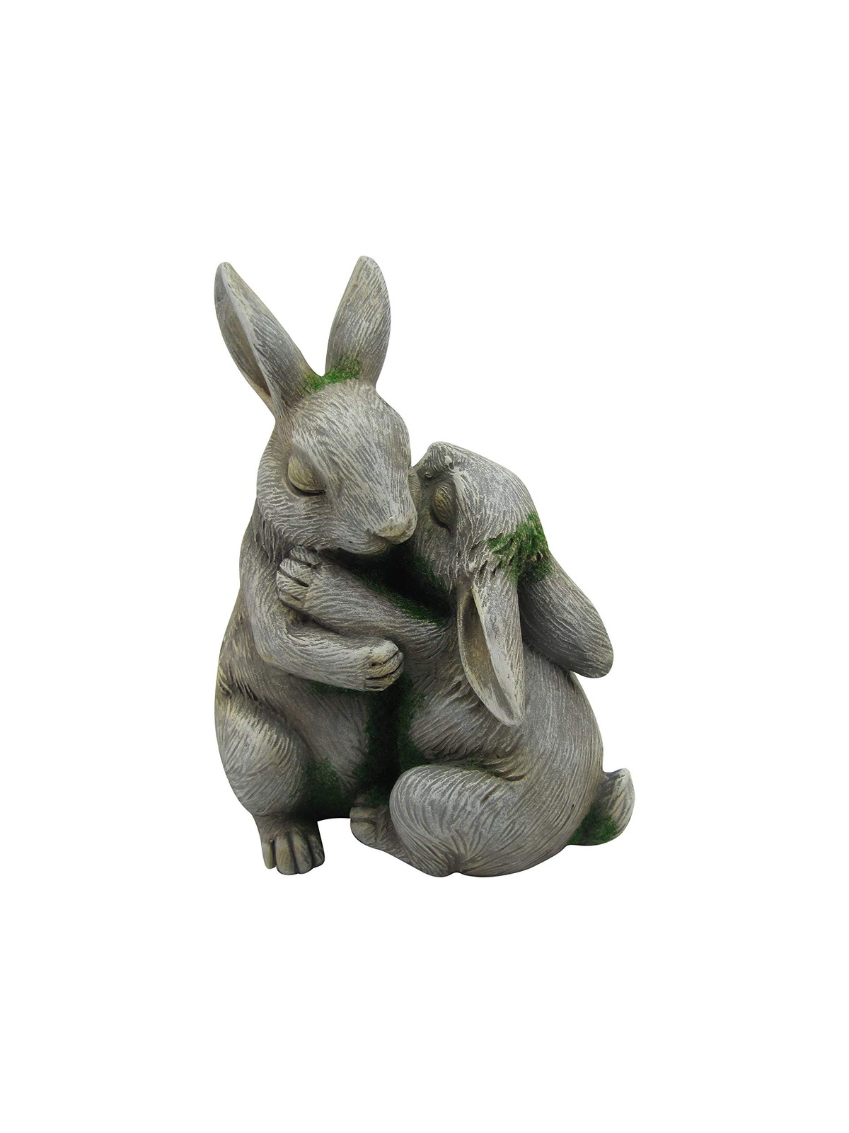 Comfy Hour Farmhouse Collection Resin 6″ Embracing Rabbits Statue
