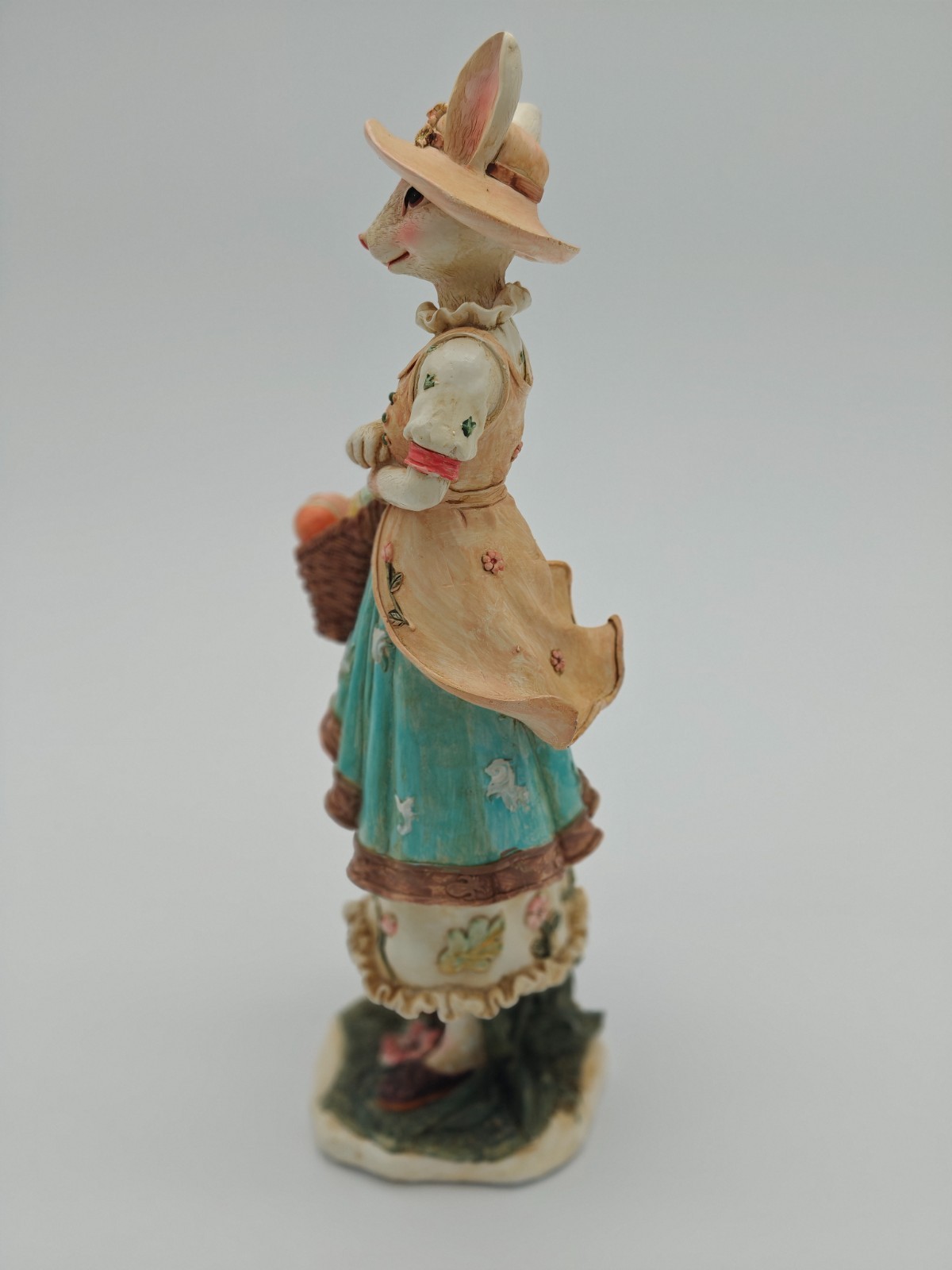 Dapper Rabbit Female Resin Figurine 12” Easter Spring Decor