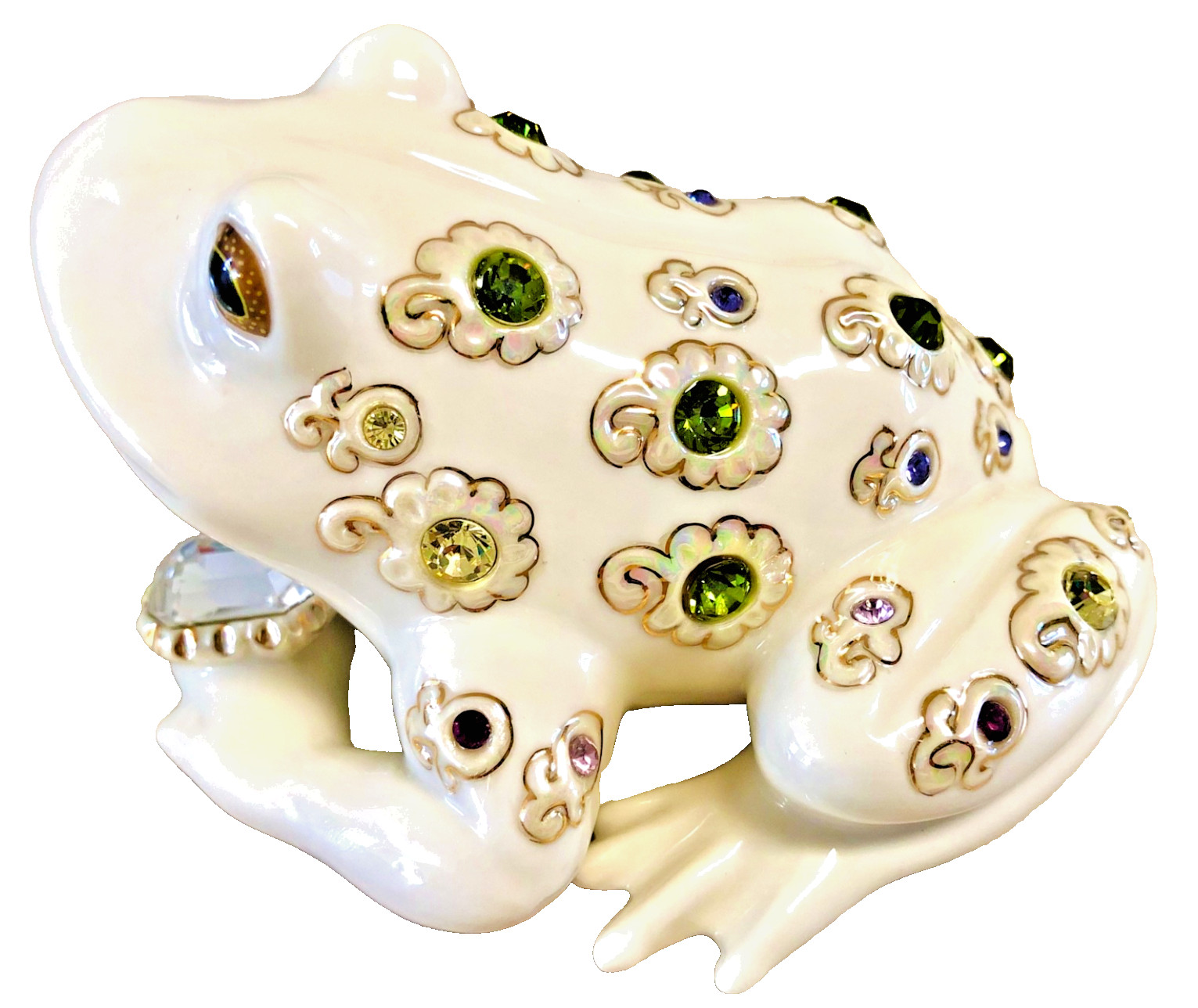 Lenox The Prince of Jewels Fine Ivory China Woodland Jewels Frog Sculpture NIB