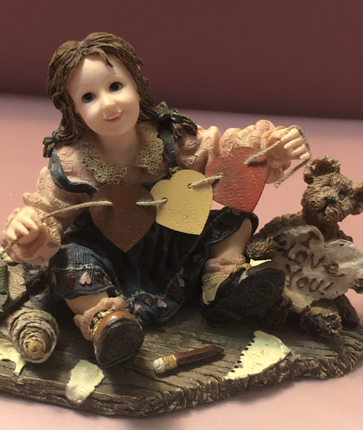 Yesterdays Child PAPER HEARTS Susan Figurine Boyds Dollstone Collection 3556 Box