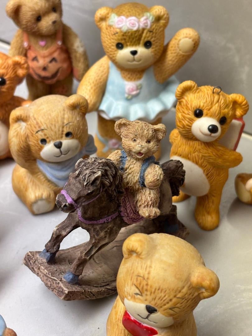 Vintage LOT of 23 Various Interior Bear Figurines Common/Rare Hard To Find