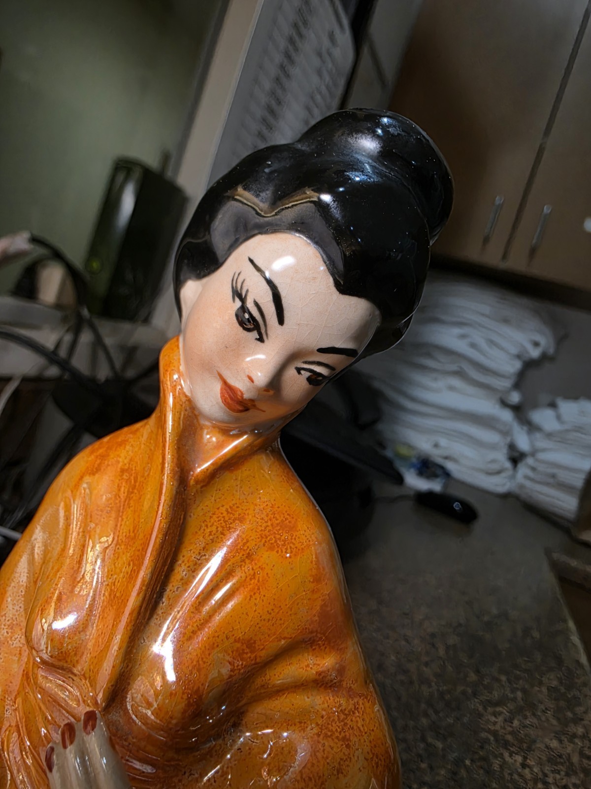 Vintage Josef Originals Geisha Japanese Girl Figurine, Unusual Piece
