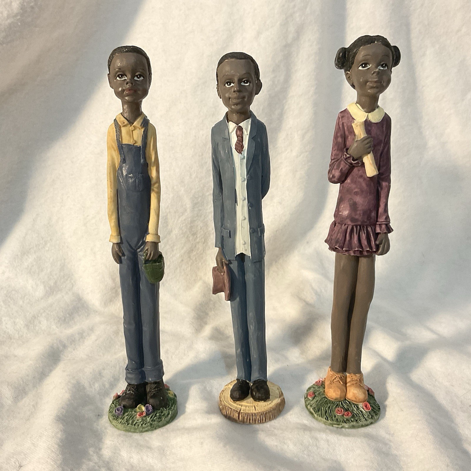 Vintage ArtMark- African American Family Figurines, Set of 3