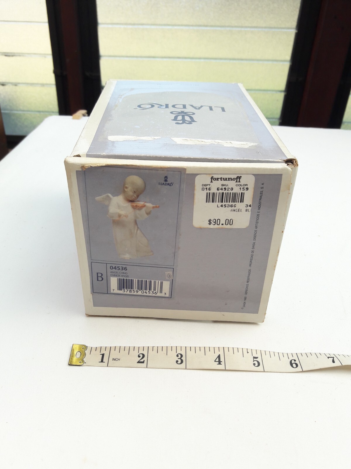 Lladro EMPTY BOX ONLY #4536 Chinese Angel NO Figurine