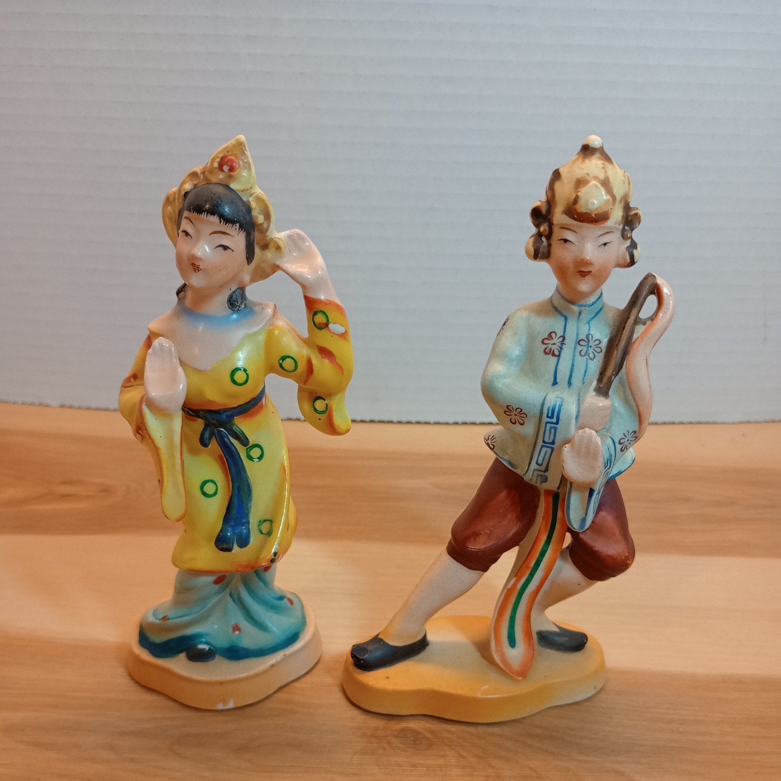 VTG ASIAN FIGURES MADE IN OCCUPIED JAPAN PORCELAIN Lot of 2