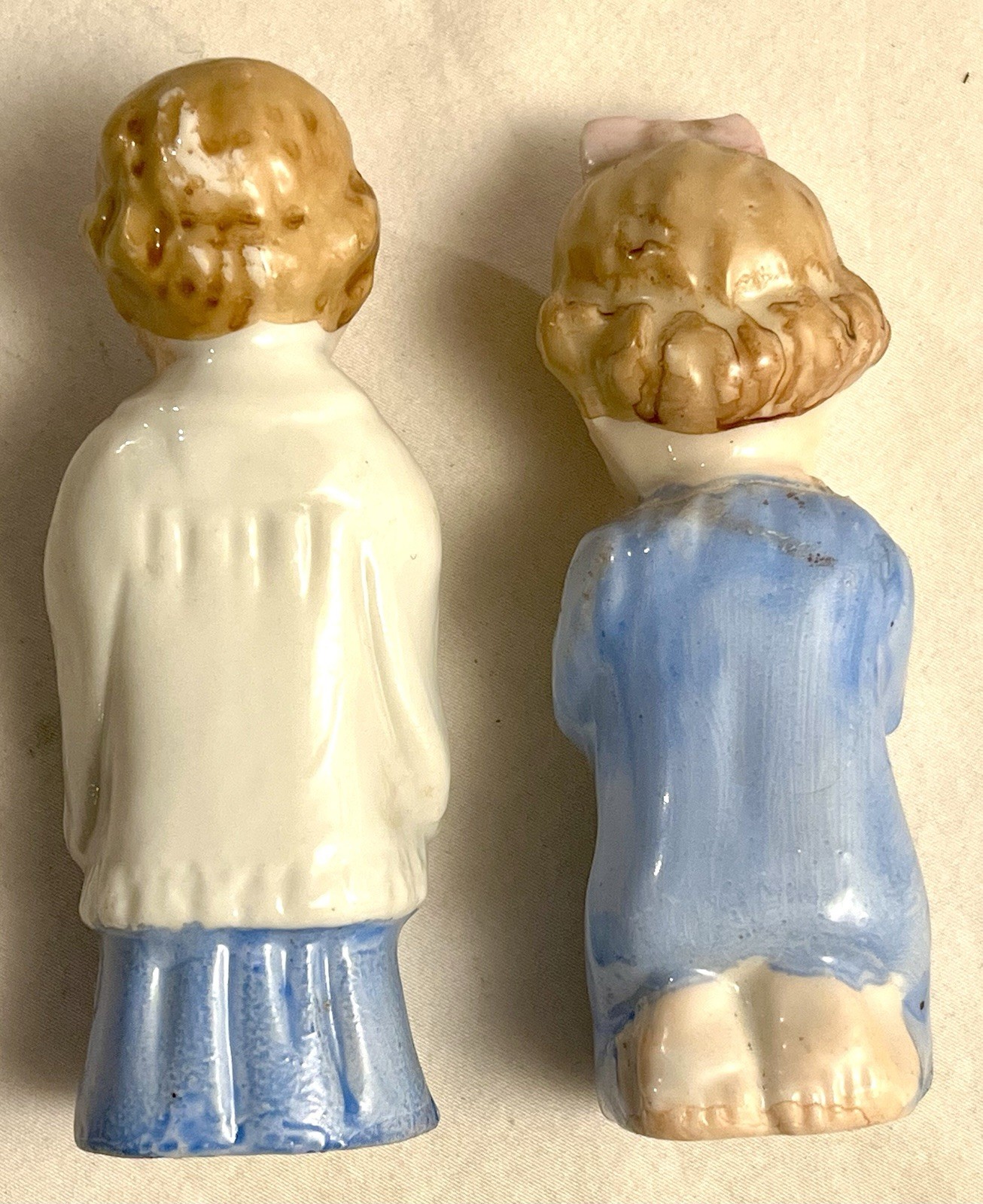 Vintage Porcelain Praying Boy And Girl Figurines Made In Japan Prayer Christian