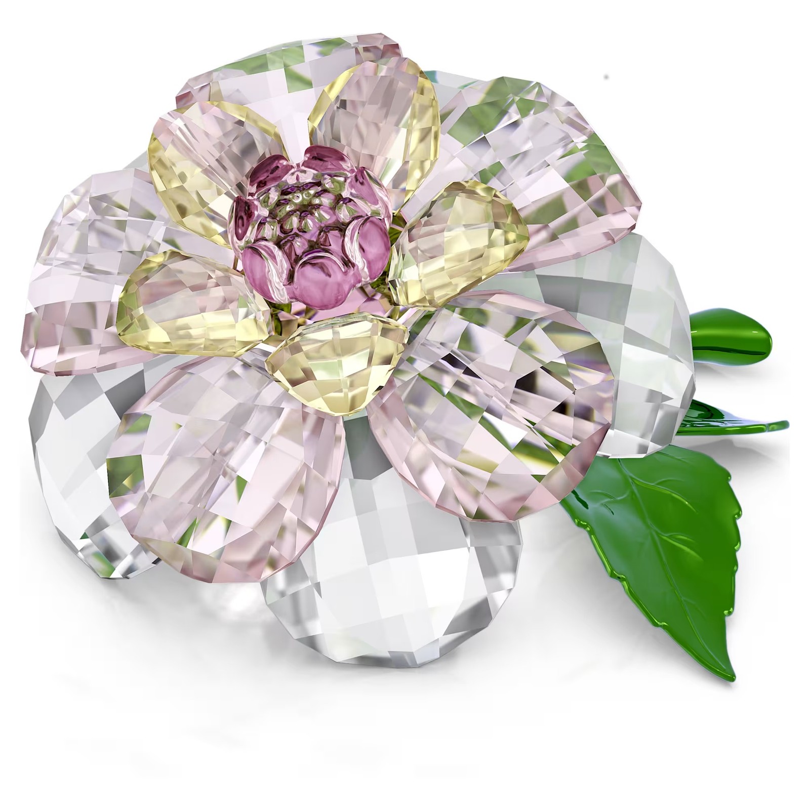 Swarovski Crystal Florere Camellia Figurine Decoration, Multicolored, 5721538