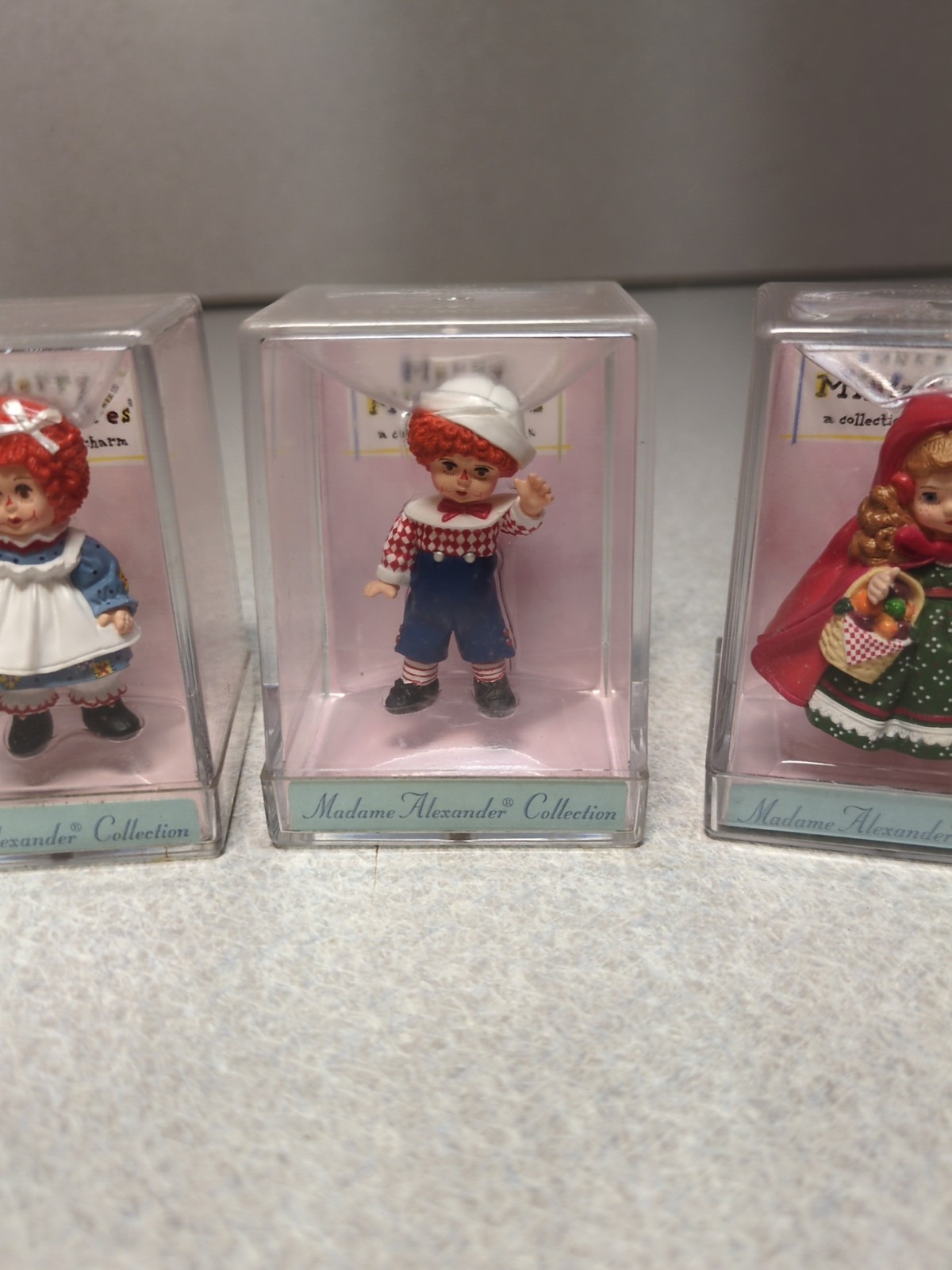 FOUR Hallmark Madame Alexander Raggedy Ann/Andy Mop Top Red Riding Hood Bo Peep