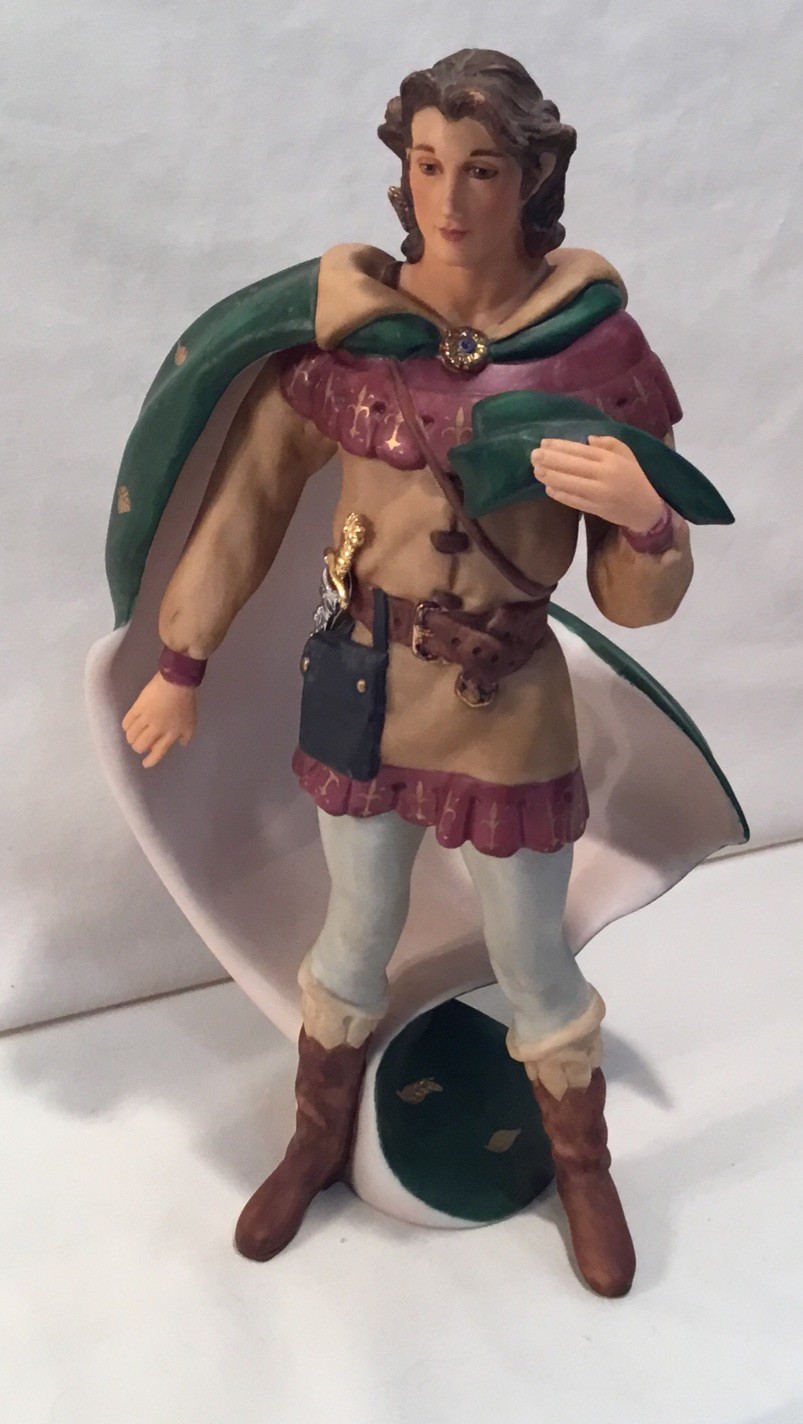 1996 Robin Hood statue by Lenox Legendary Princesses bisque porcelain figurine