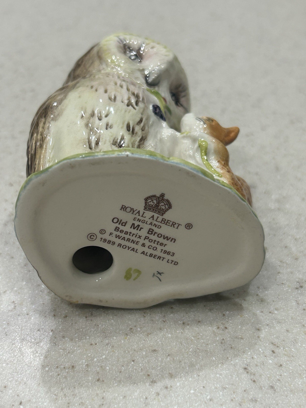 Beatrix Potter Old Mr Brown Owl Figurine
