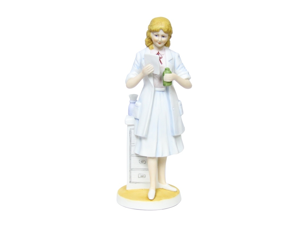 Female,Woman, Lady Pharmacist Figurine, Great for Graduation, Christmas