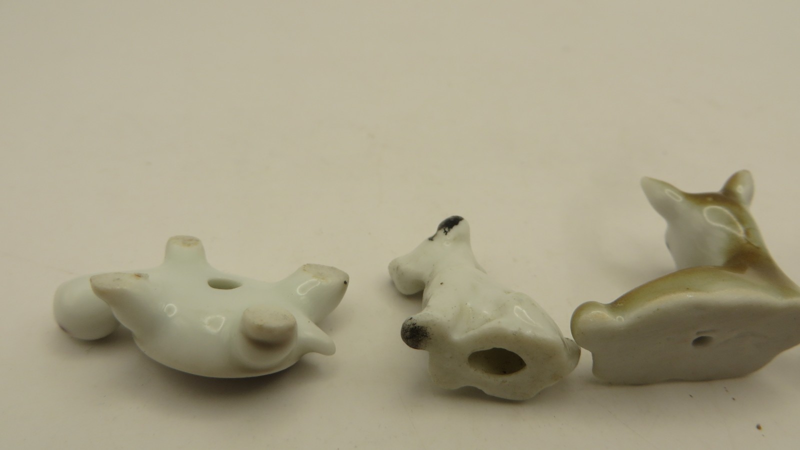 Vintage Trinkets Miniatures Ceramic Figurines Animals, Deer, Turtle Lot of 5