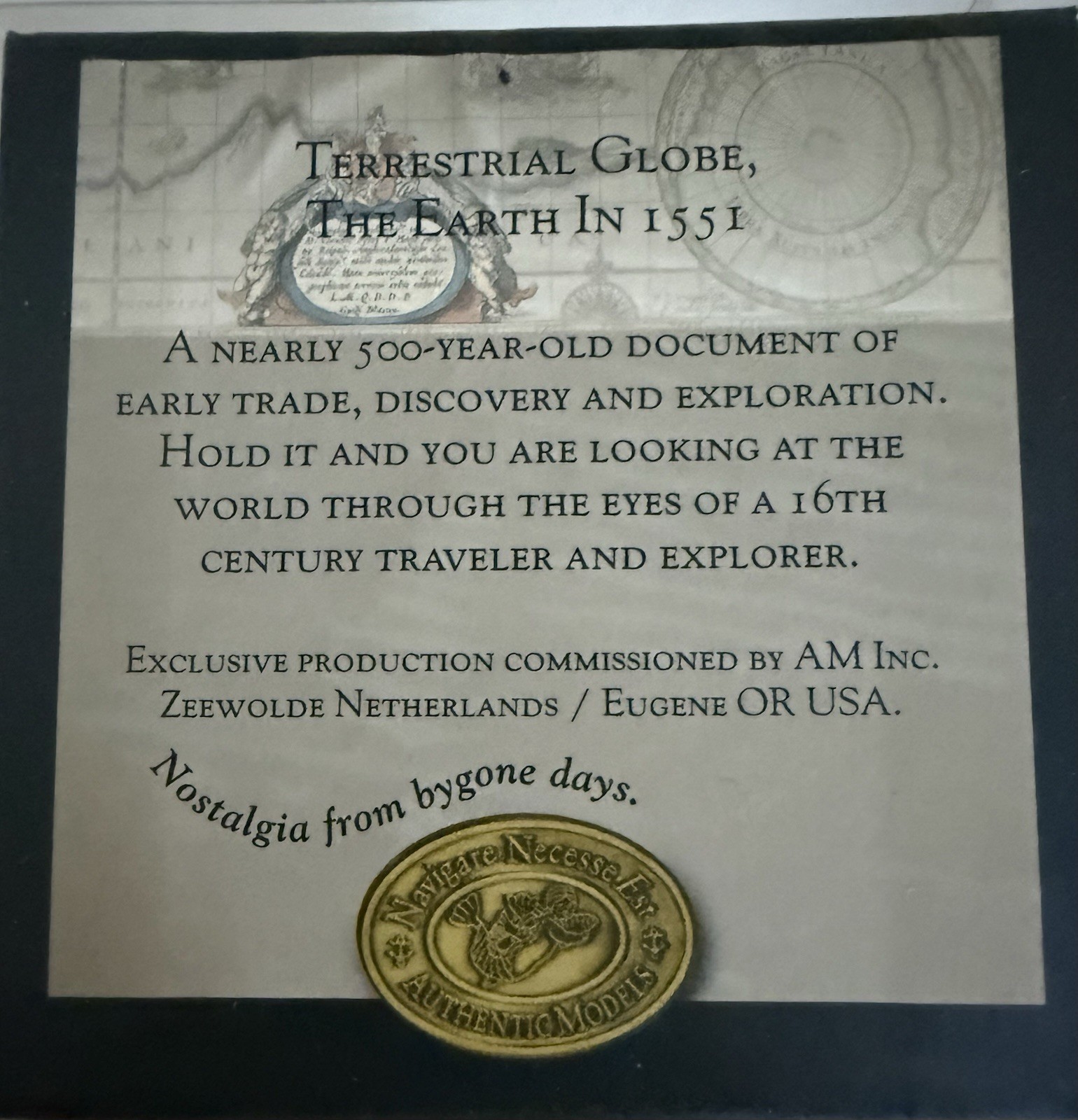 Heaven & Earth Celestial Globes 1551 AM Authentic Models Xmas Ornaments NEW