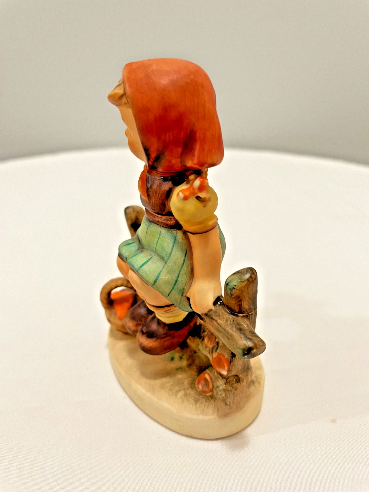MJ Hummel Just Resting Figurine Goebel W Germany Girl on Fence 1938, #112 3/0