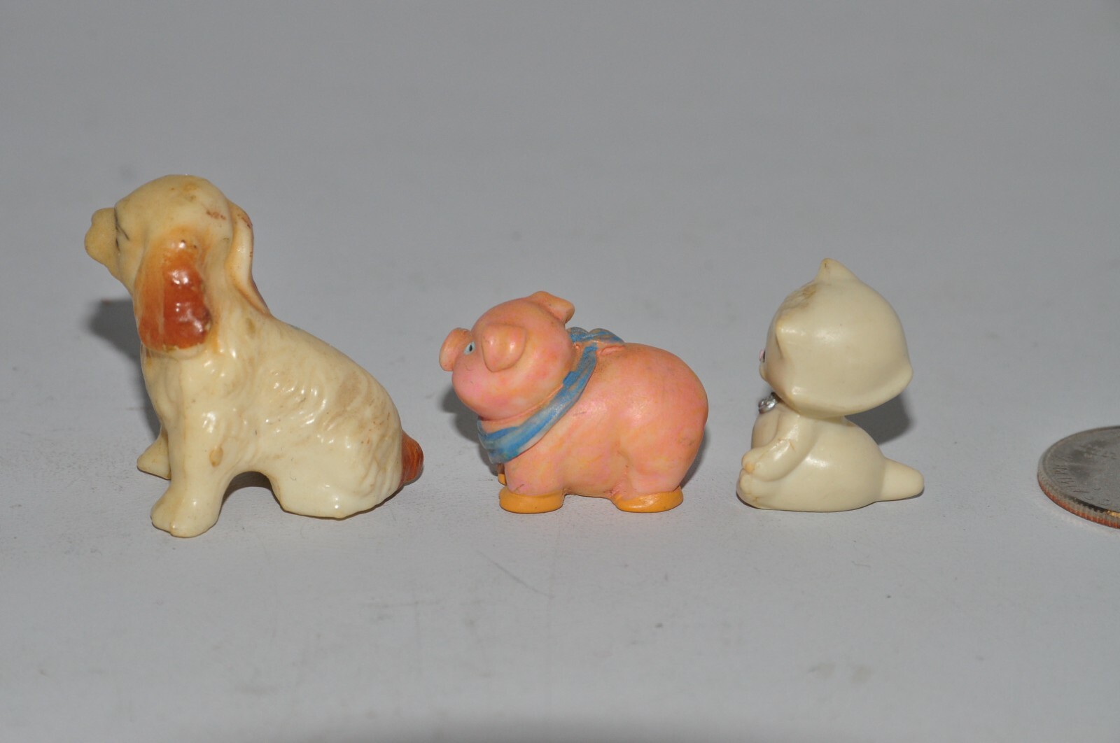 DOG Cat Pig PVC Toy FIGURINES SO CUTE HONG KONG