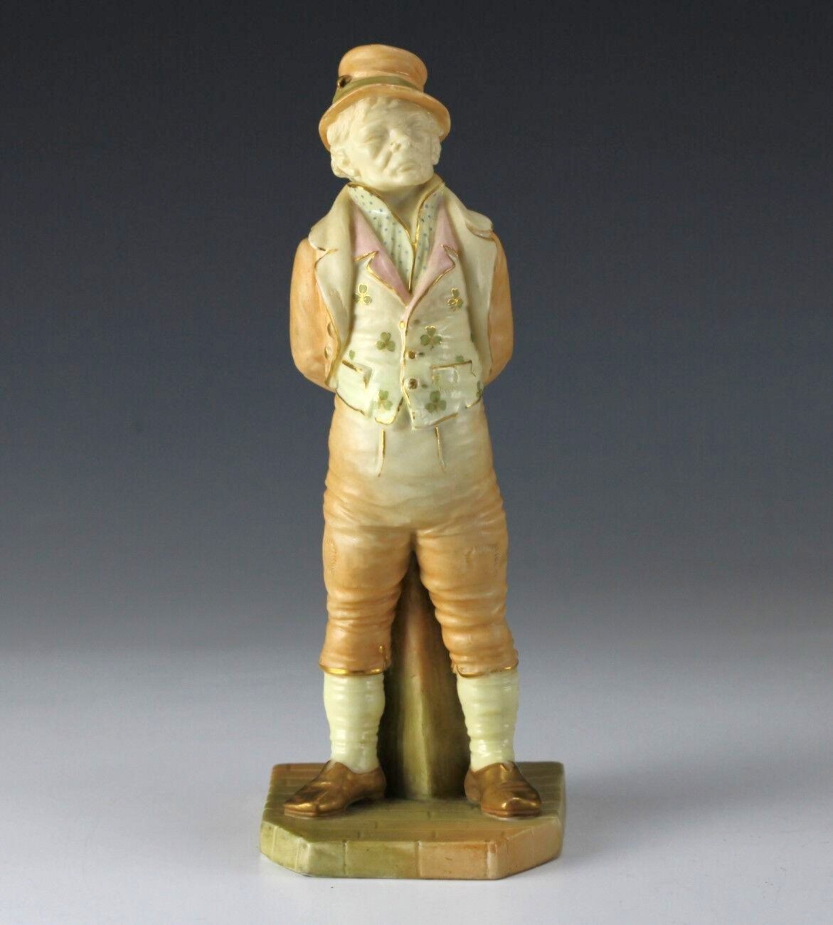 1895 English Royal Worcester Irish Man #31 Figurine Countries Around The World
