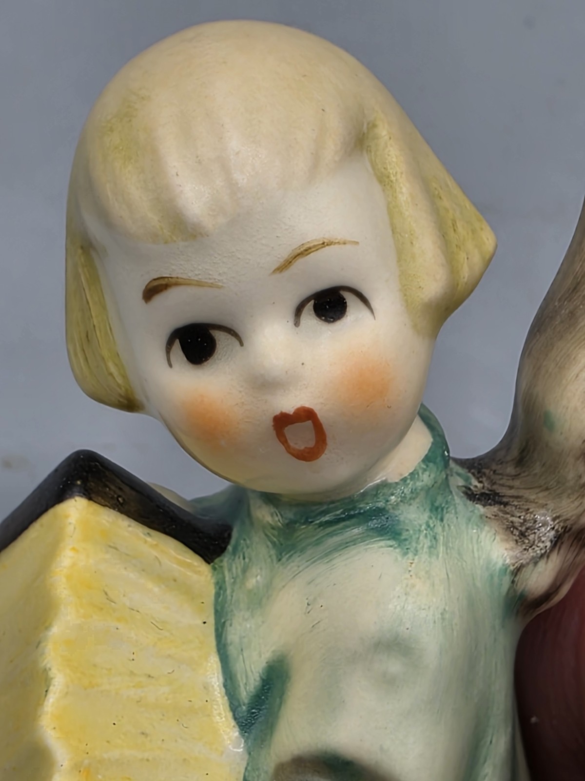VINTAGE Goebel Hummel “Joyous News”, 2 1/2 Inch Figurine TMK-3, W. Germany
