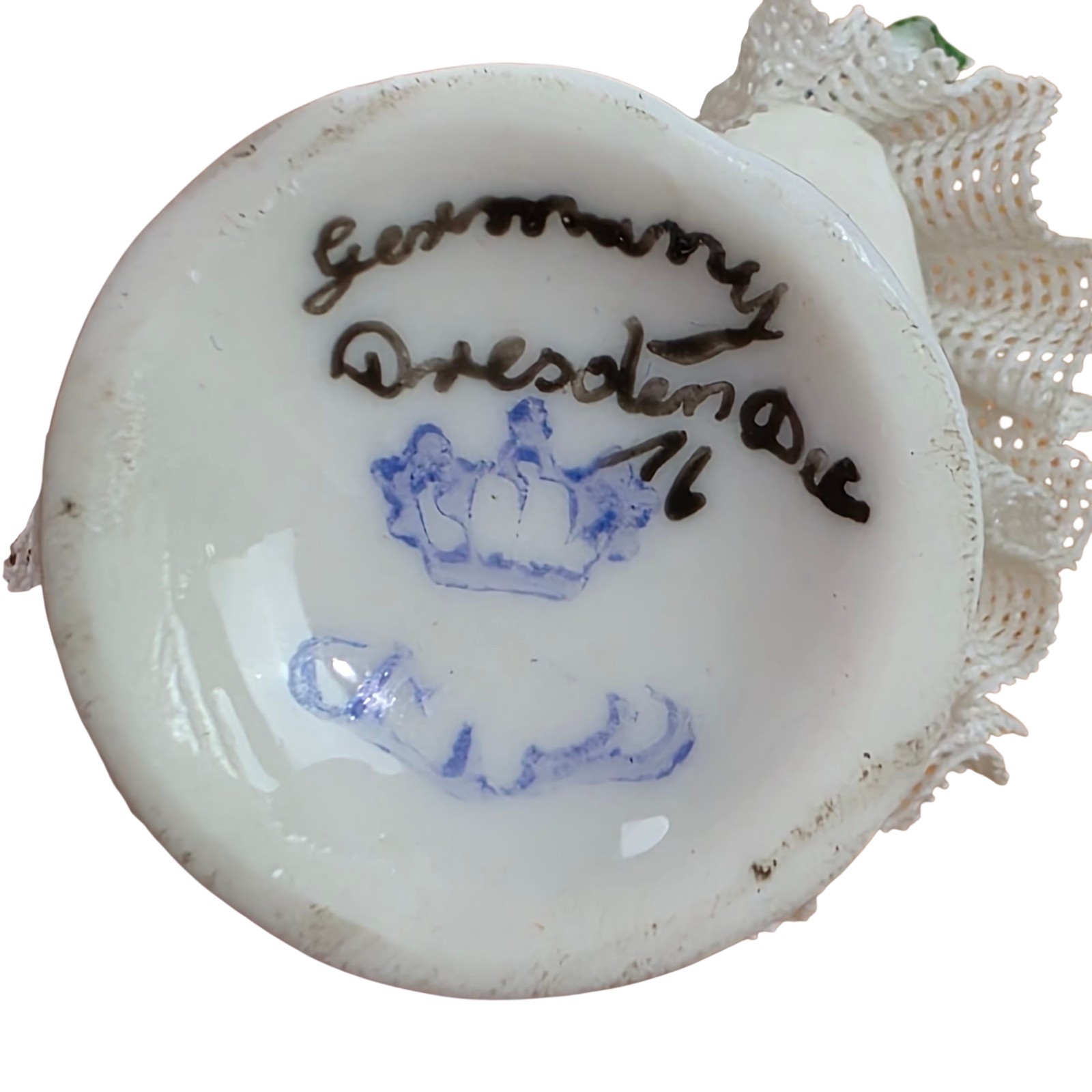 Dresden MULLER VOLKSTEDT Lace Young Woman Lady Dancer Figure Ballerina Germany