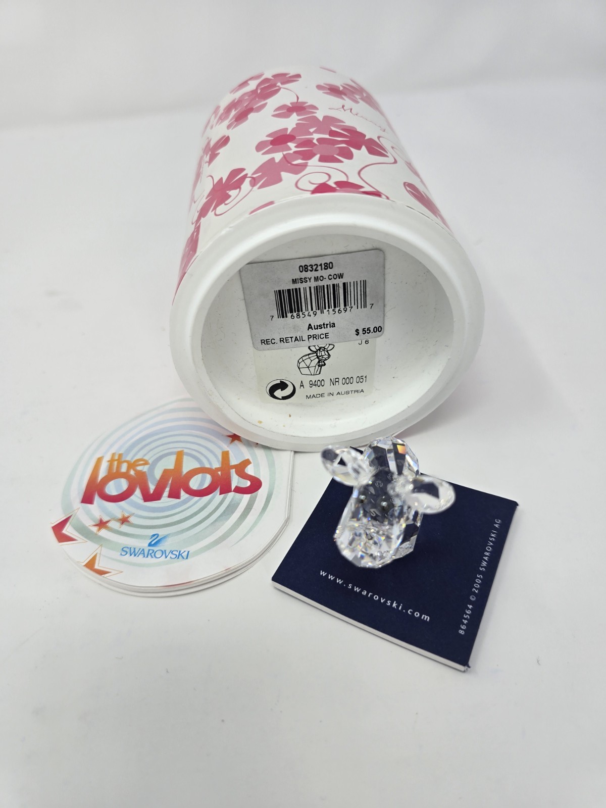 Swarovski 2007 Lovelots Missy Mo *Rare* Signed By Artist Edith Mair #0832180