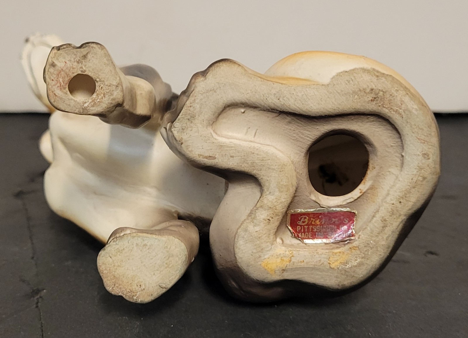 Vintage Brinn’s 5.75″ Ceramic Beagal Dog Figurine w/Chain Collar Made in Japan