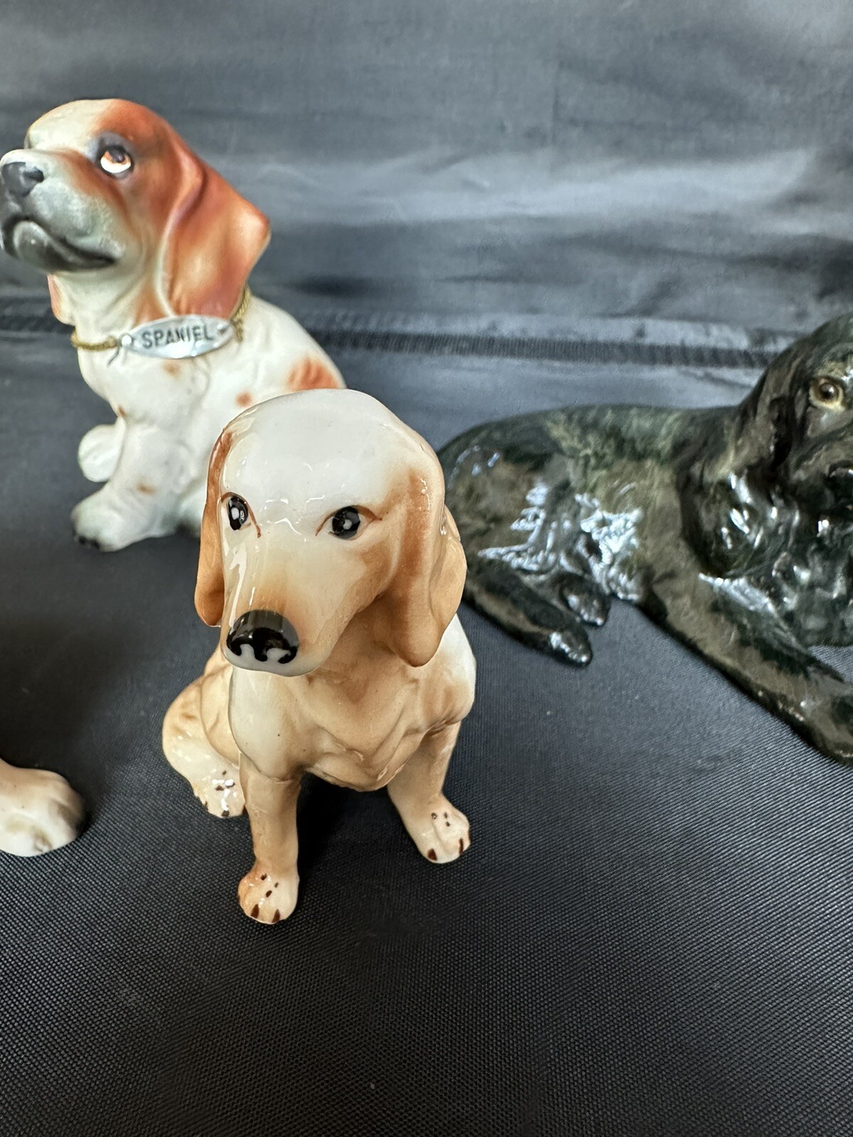 Lot Of 4 Vintage Mid-century Dogs Spaniel, Boxer, Golden & Black Labrador Retr