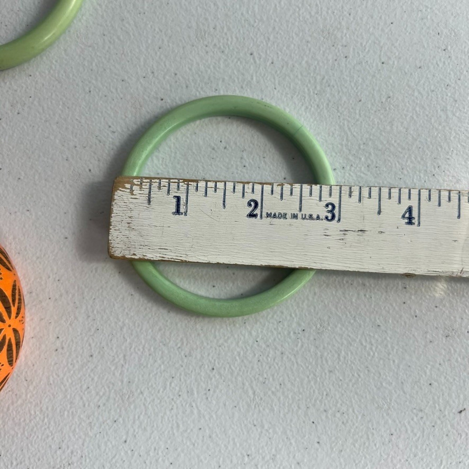 Set of 3 Accessory Boho Bracelets Orange Green