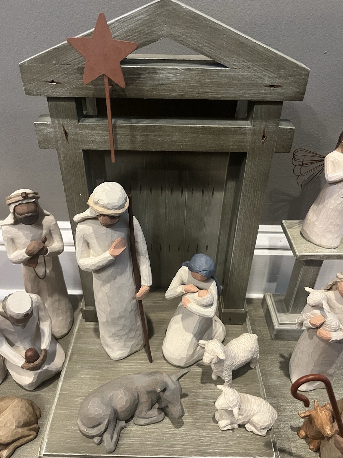 HUGE SET Willow Tree Nativity Susan Lordi’s Angel On Stand Wise Men Animals Box