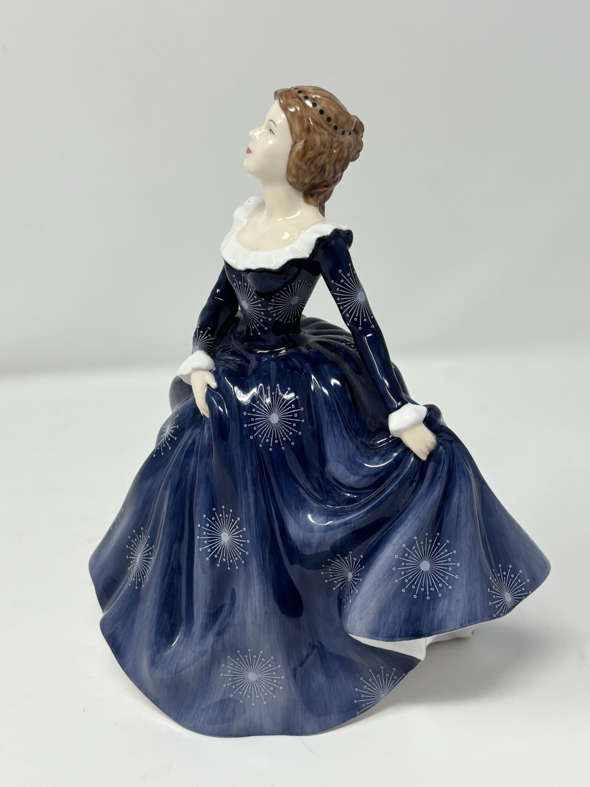 Royal Doulton Pretty Ladies Fragrance Figurine HN 4931 Blue Dress 2006 7” Lady