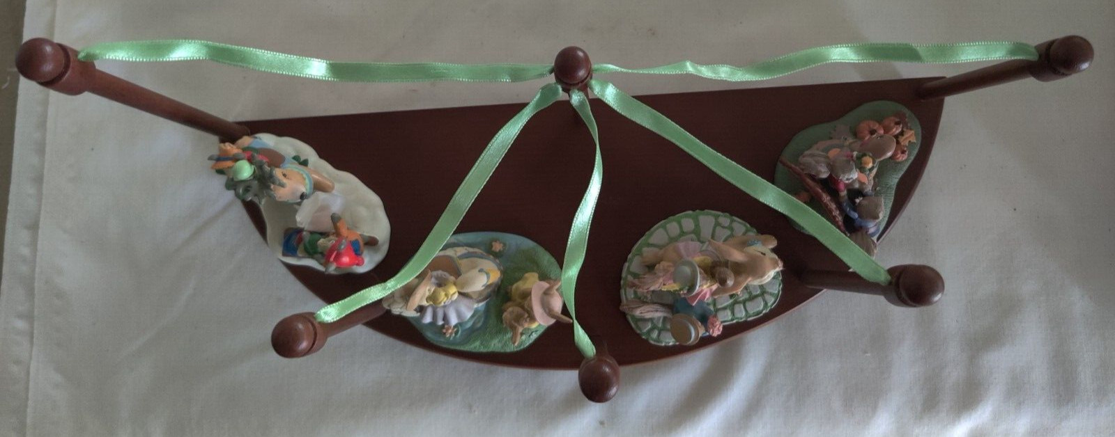 Vintage Avon Carousel Wonderland Miniatures 4 – with Display Stand (Rare) 1993