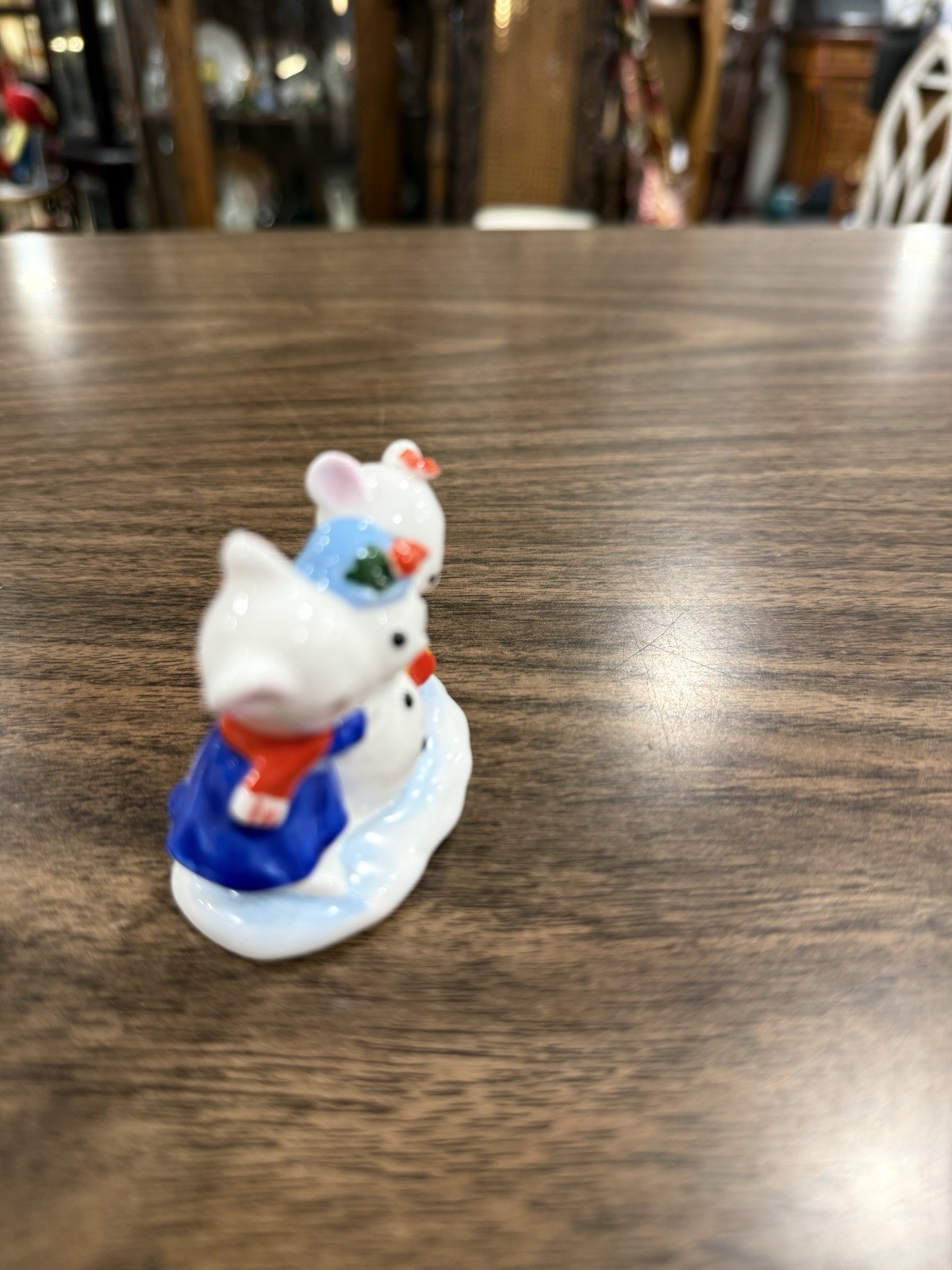 Vtg Set Of 3 Enesco Maruri Masterpiece Mice Figurines 1977 Bone China Winter