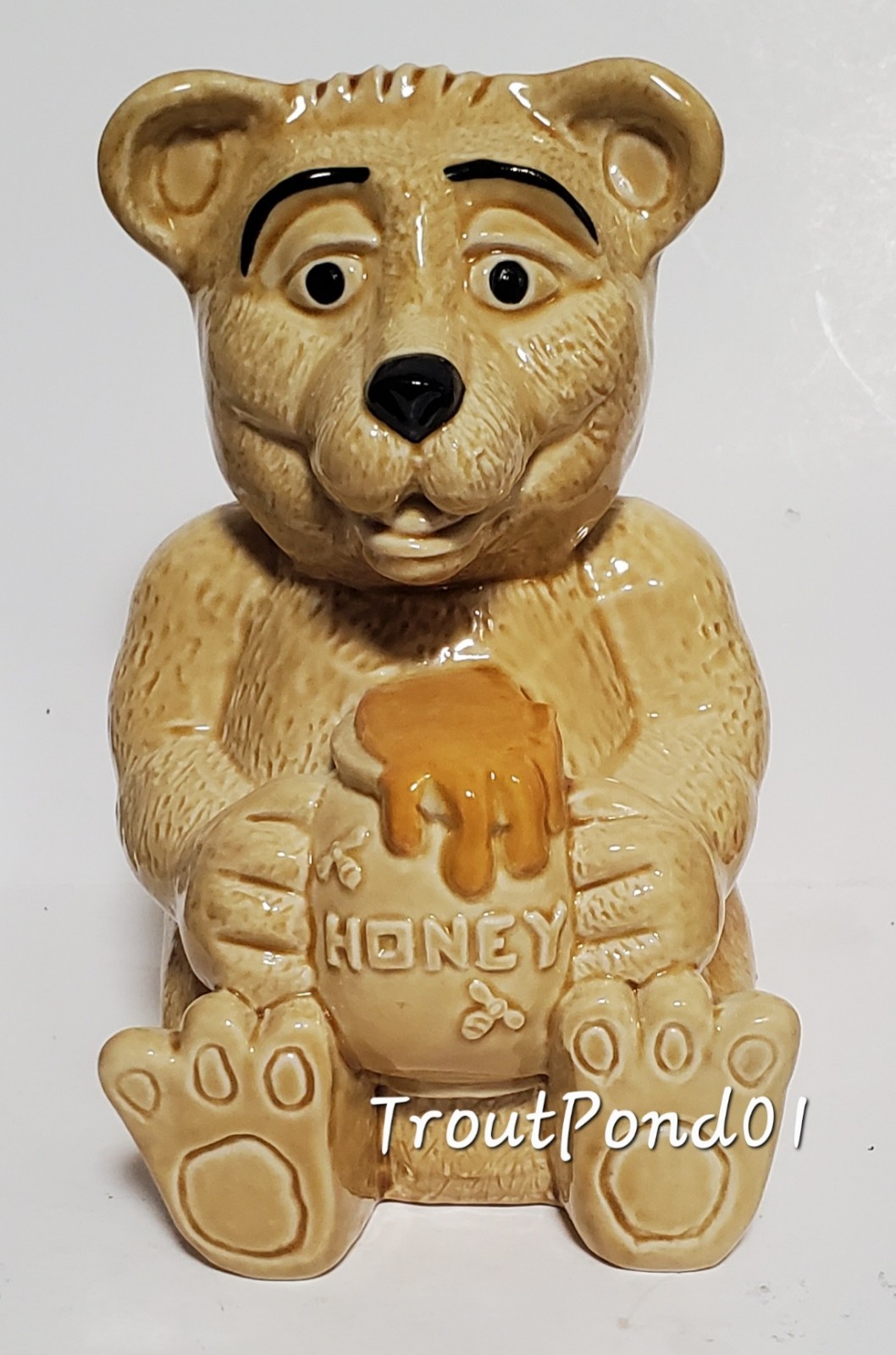 Wade Honey Teddy Bear Money Box Coin Piggy Bank Blow-Up 2003 English Porcelain