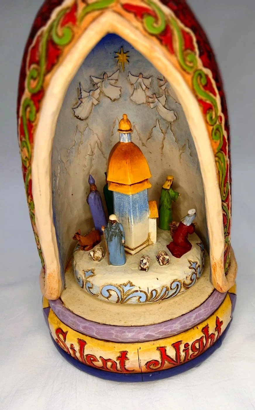 Jim Shore Silent Night Angel Nativity Scene #4006648 Musical 2006
