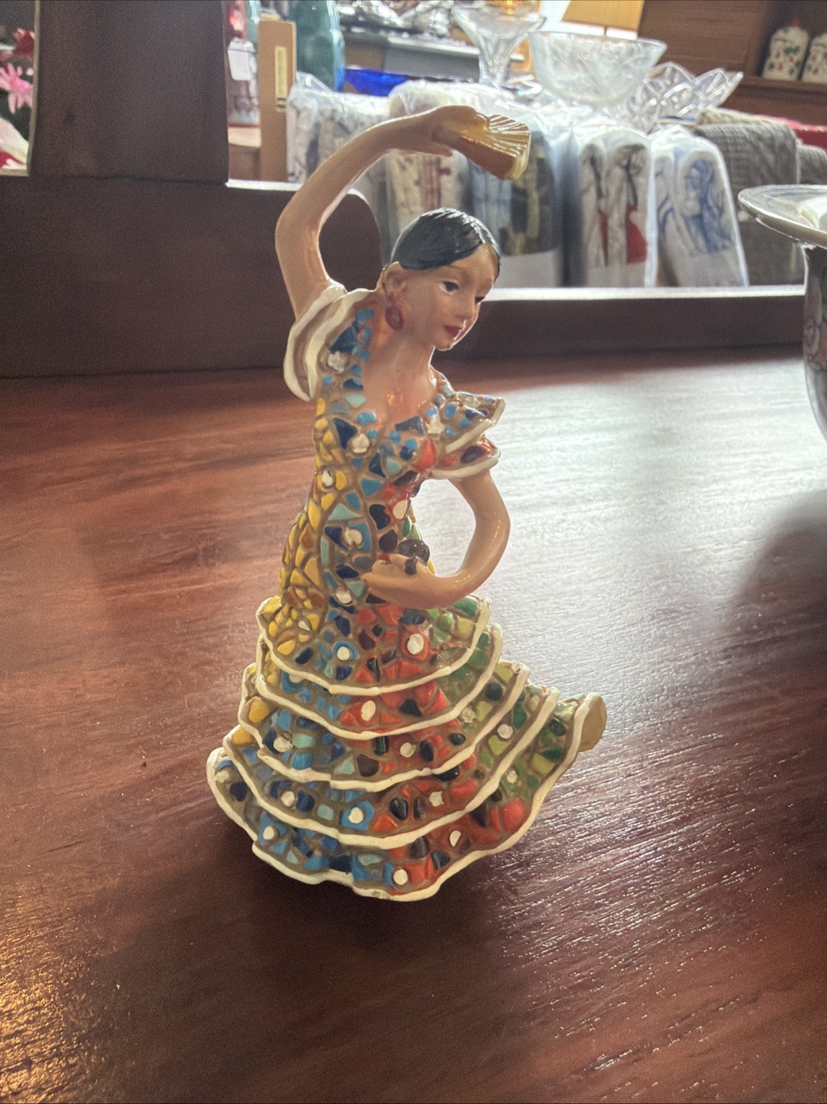 WIMA Flamenco Dancer Figurine Gaudi Collection 5″ Tall Ruffled Dress Barcelona