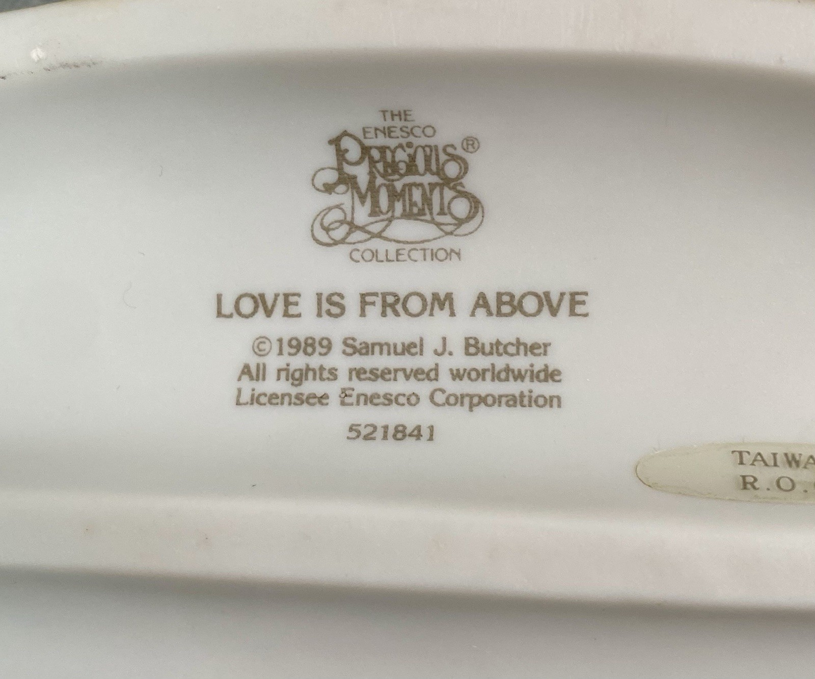 Precious Moments Love Is From Above Figurine 521841 VTG 1989 Couple w/Box