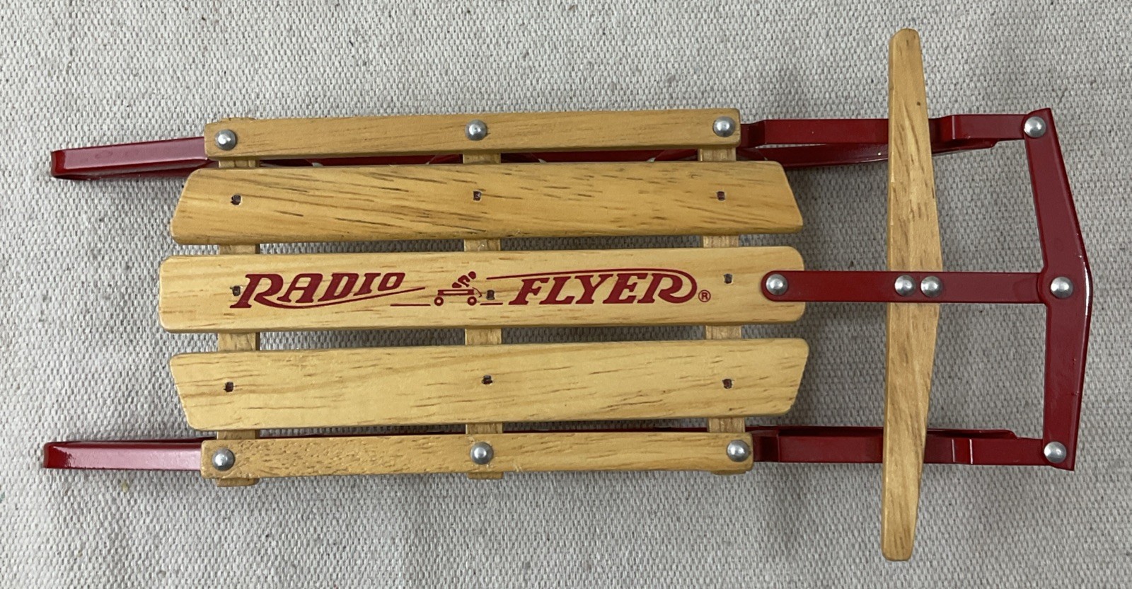 Miniature Radio Flyer Sled Ornament Decorative Collectible 8.5″ long