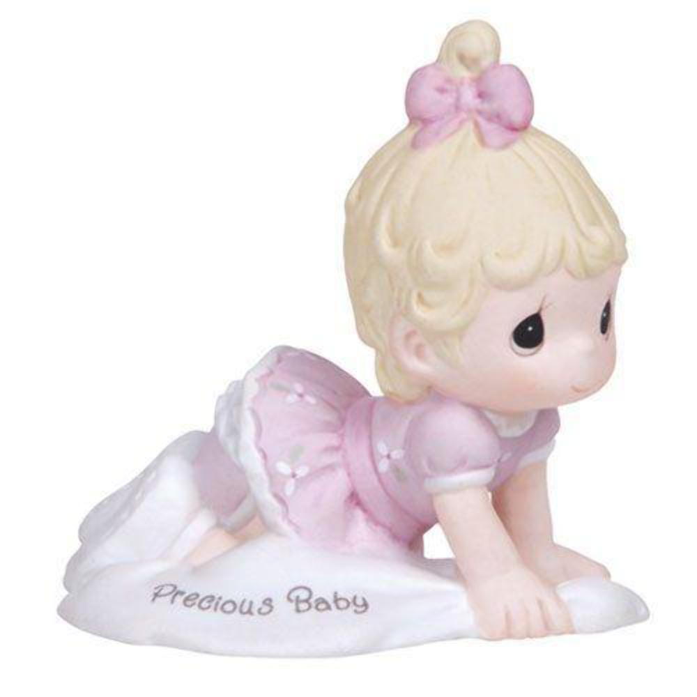 Precious Moments Growing in Grace Birthday Baby Girl Blonde Newborn