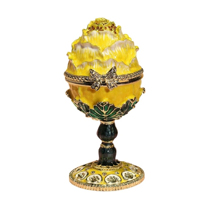 Artistic Resurrection Eggs Shaped Alloy Storage Container For Decoration