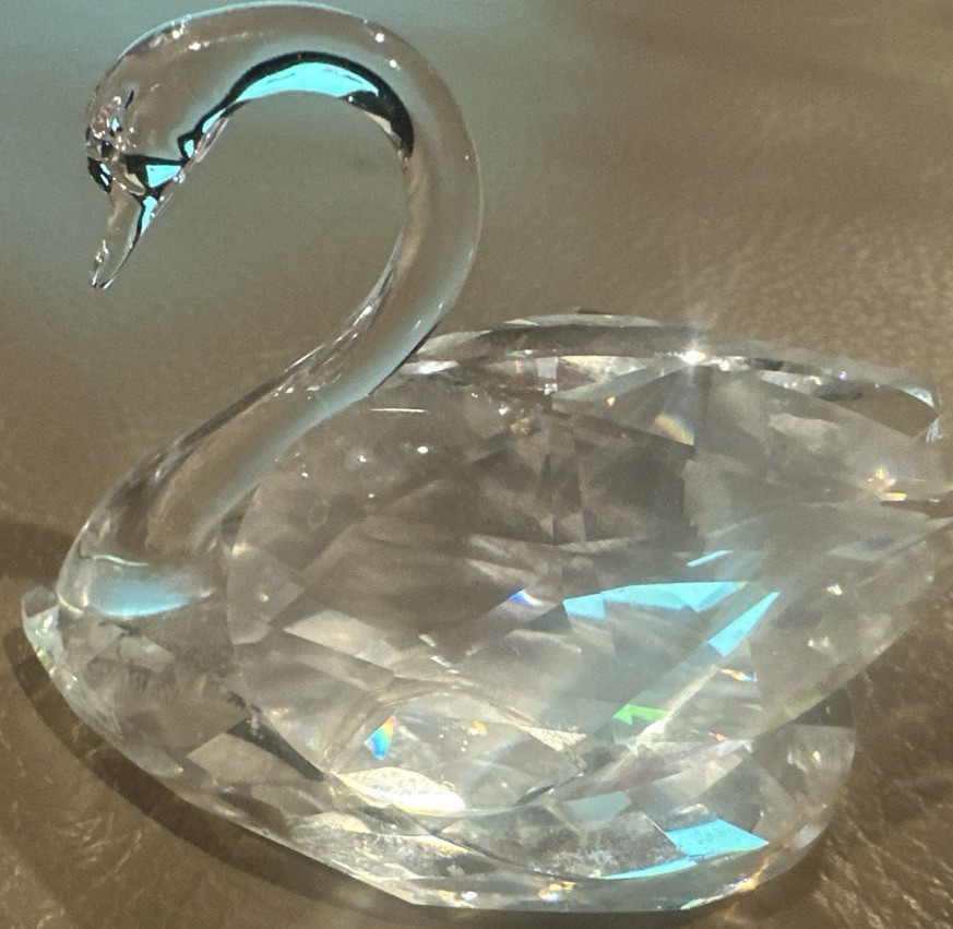 Swarovski Crystal Brilliant Swan Figurine Retired-NO Box – EUC
