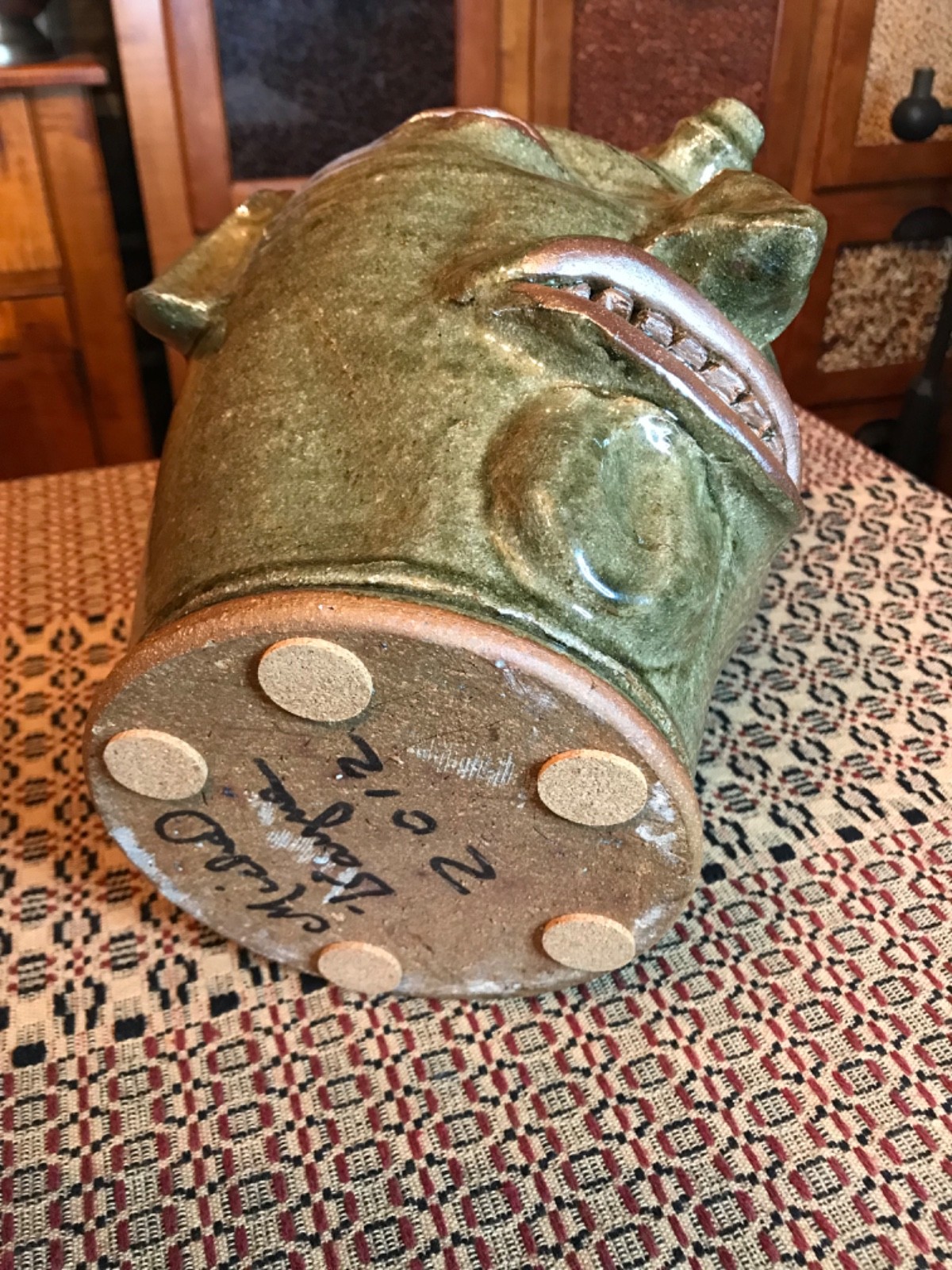 MICHEL BAYNE POTTERY FACE JUG