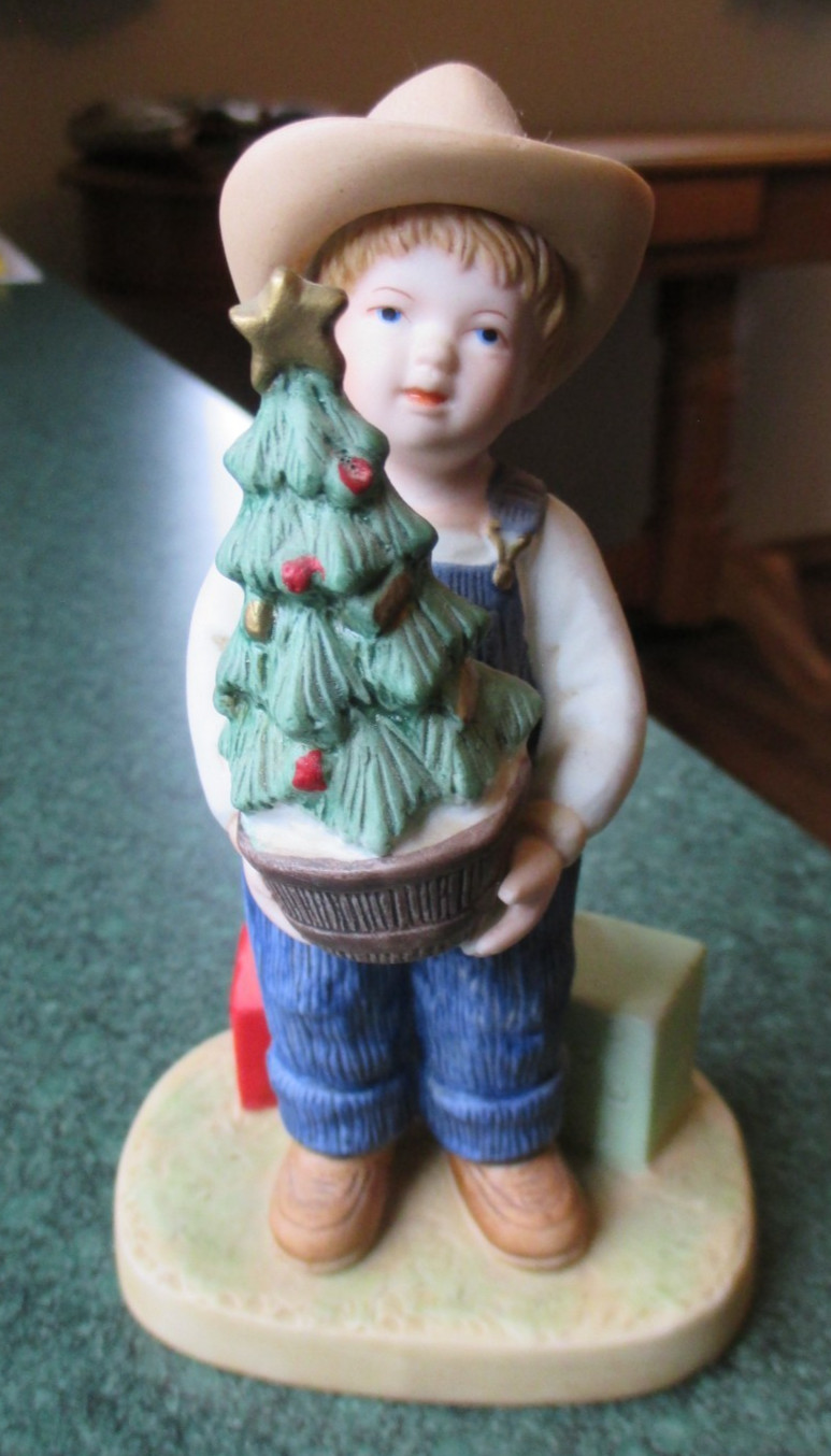 Vintage Home Interiors HOMCO Denim Days #1523 “Christmas Surprise” Danny 1985