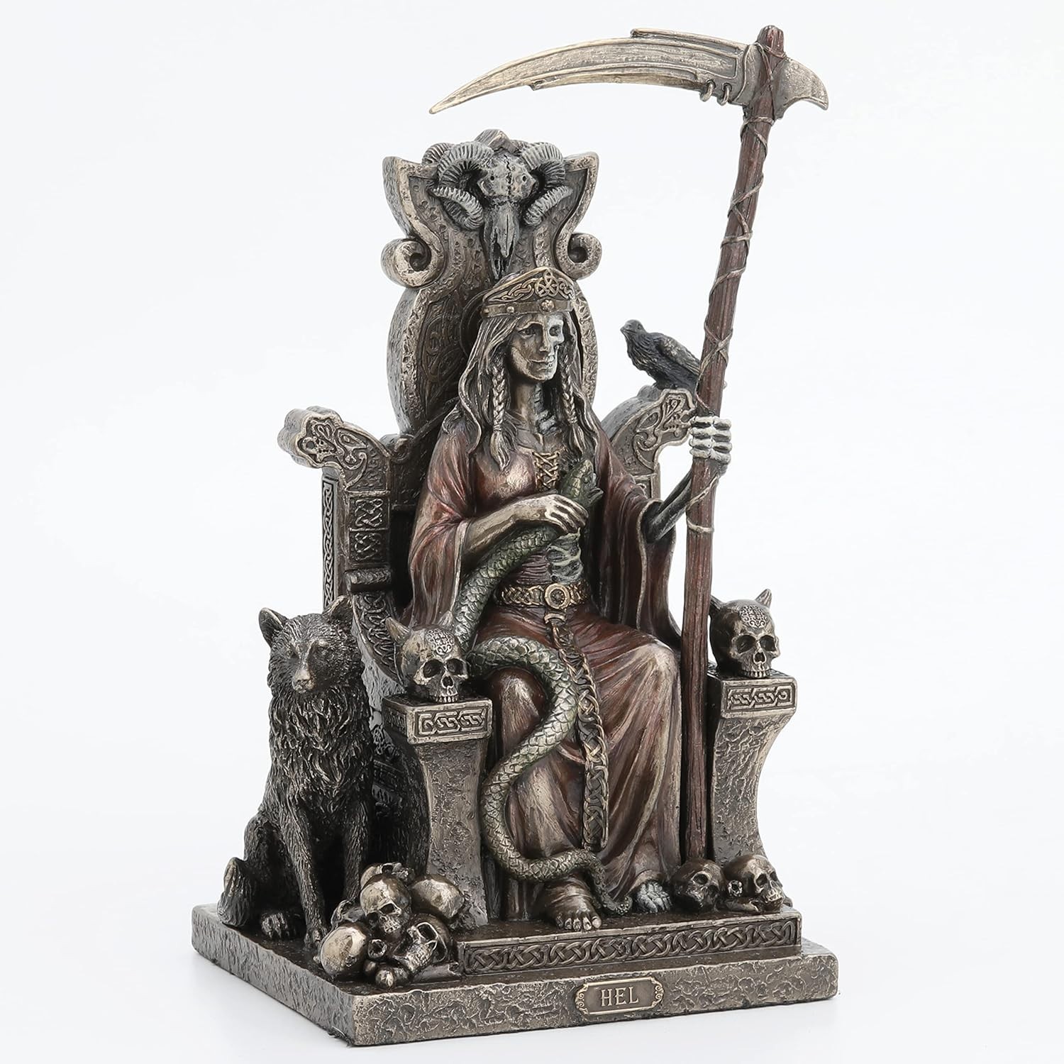 Veronese Design 9″ Tall Hel The Norse Goddess of Helheim Cold Cast Resin Statue